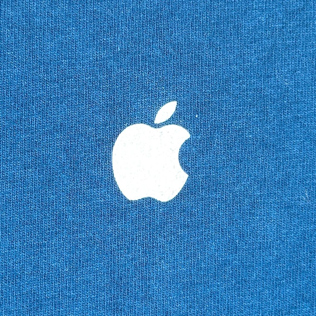 Apple Apple Store Shirt Adult XL Blue T-Shirt Crew Neck Long Sleeve Logo Cotton Men Size US XL / EU 56 / 4 - 3 Thumbnail
