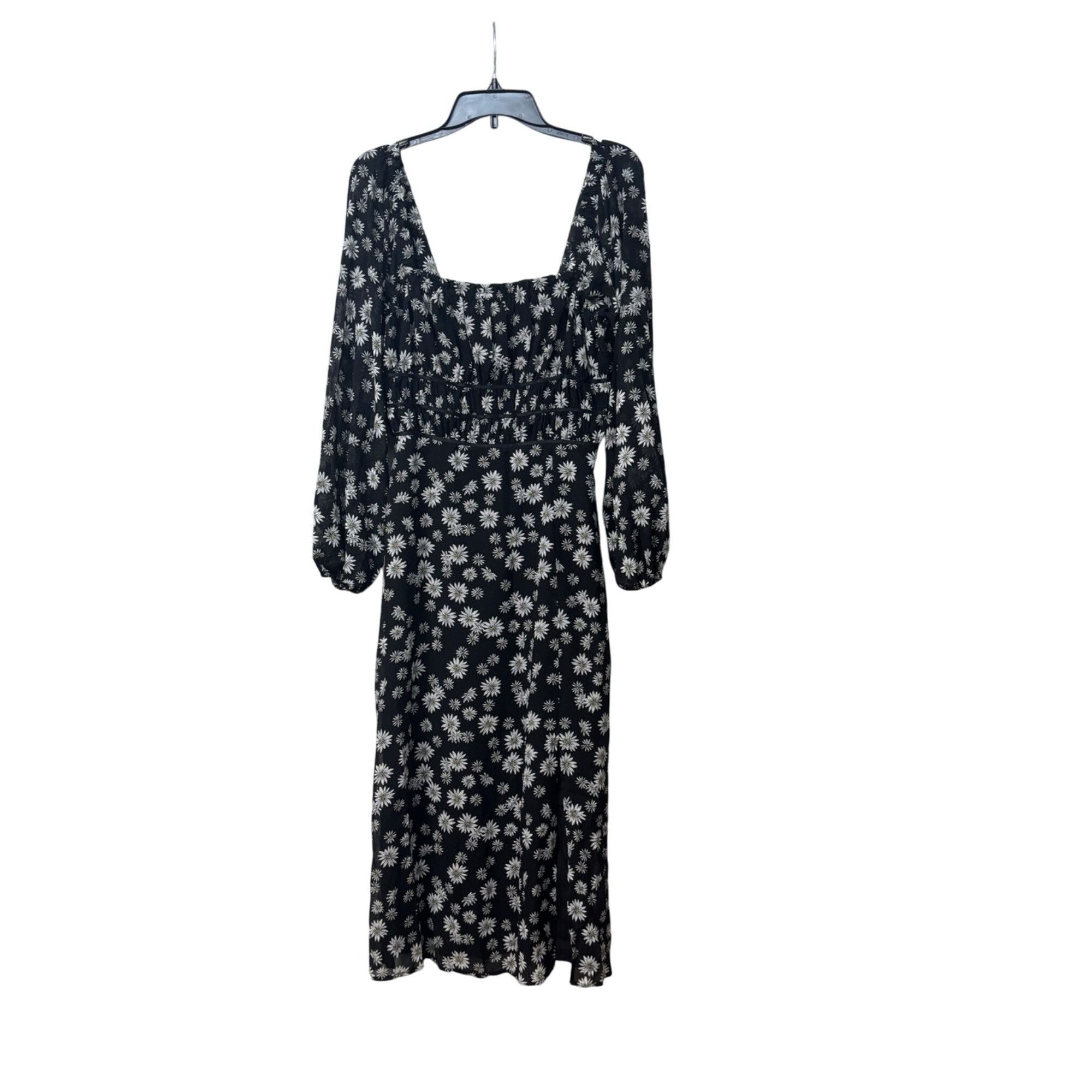 Other LEYDEN Daisy Print Smocked Midi Dress, Black Daisy, Size M Size M / US 6-8 / IT 42-44 - 12 Thumbnail