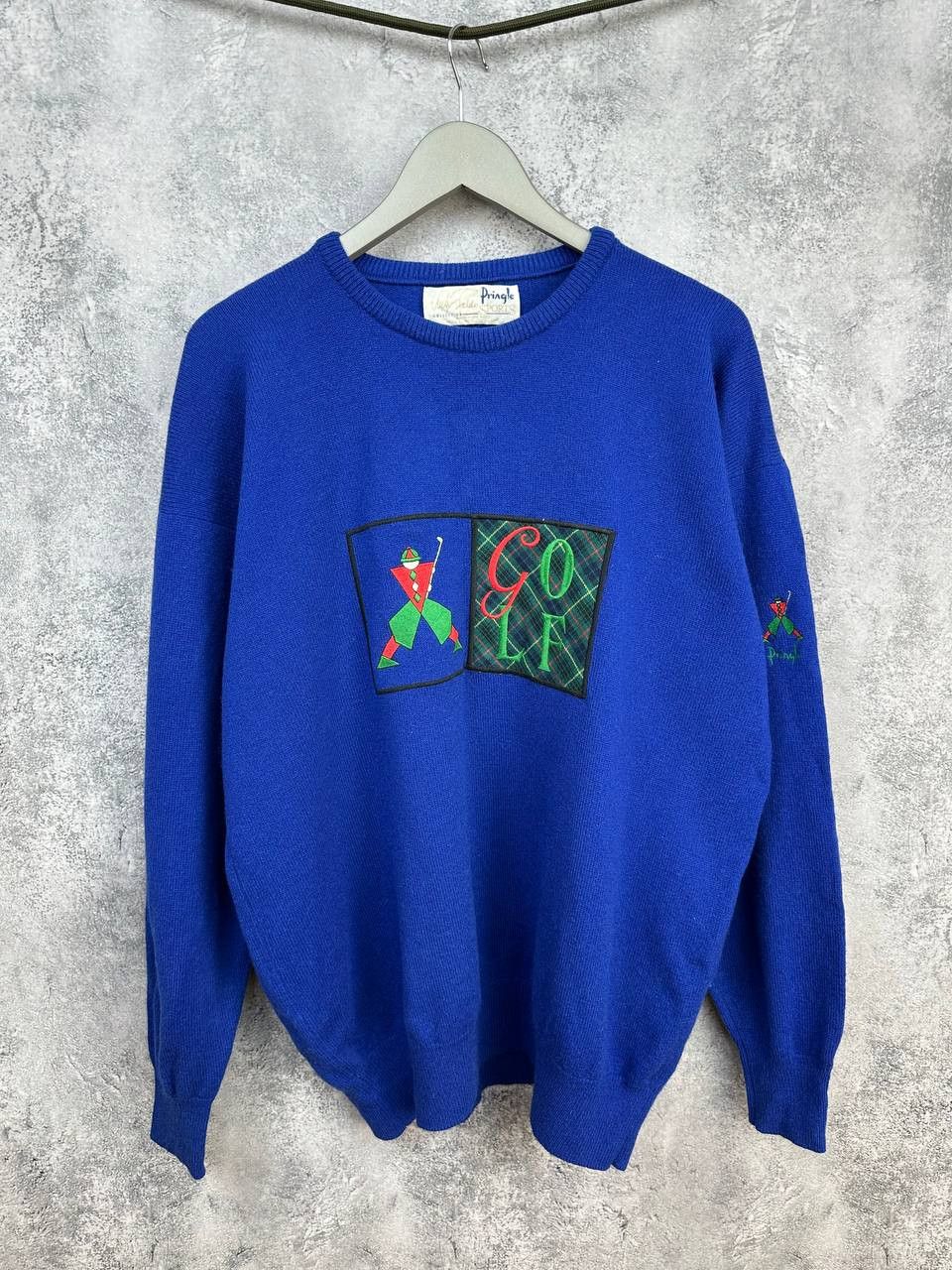 Pringle Of Scotland Pringle of Scotland Vintage Golf Sweater Crew Scotland Wool Size US XL / EU 56 / 4 - 1 Thumbnail