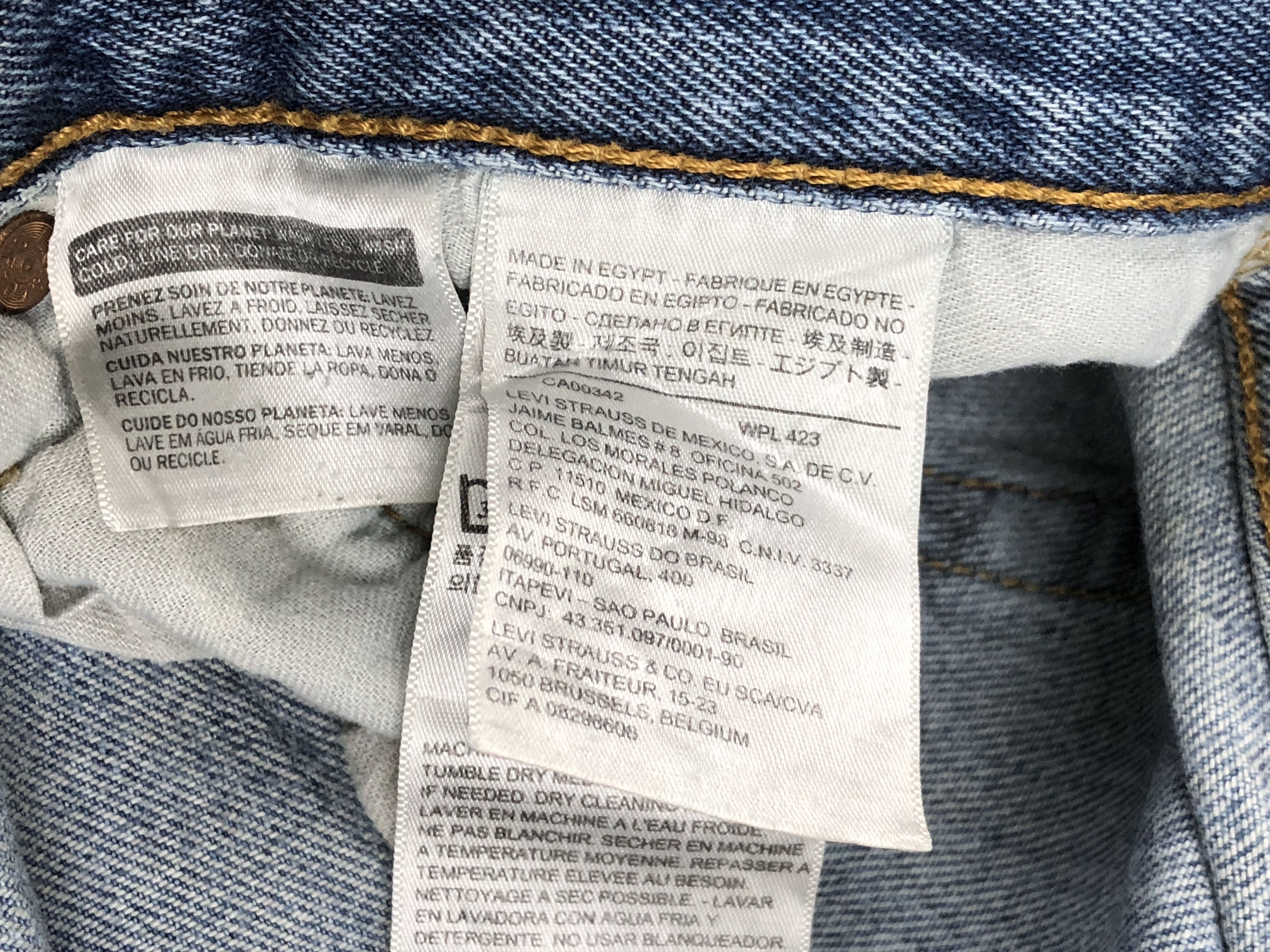 Levi's Vintage Distressed Levis 501 Faded Blue Jeans DP2524 Size US 30 / EU 46 - 8 Thumbnail