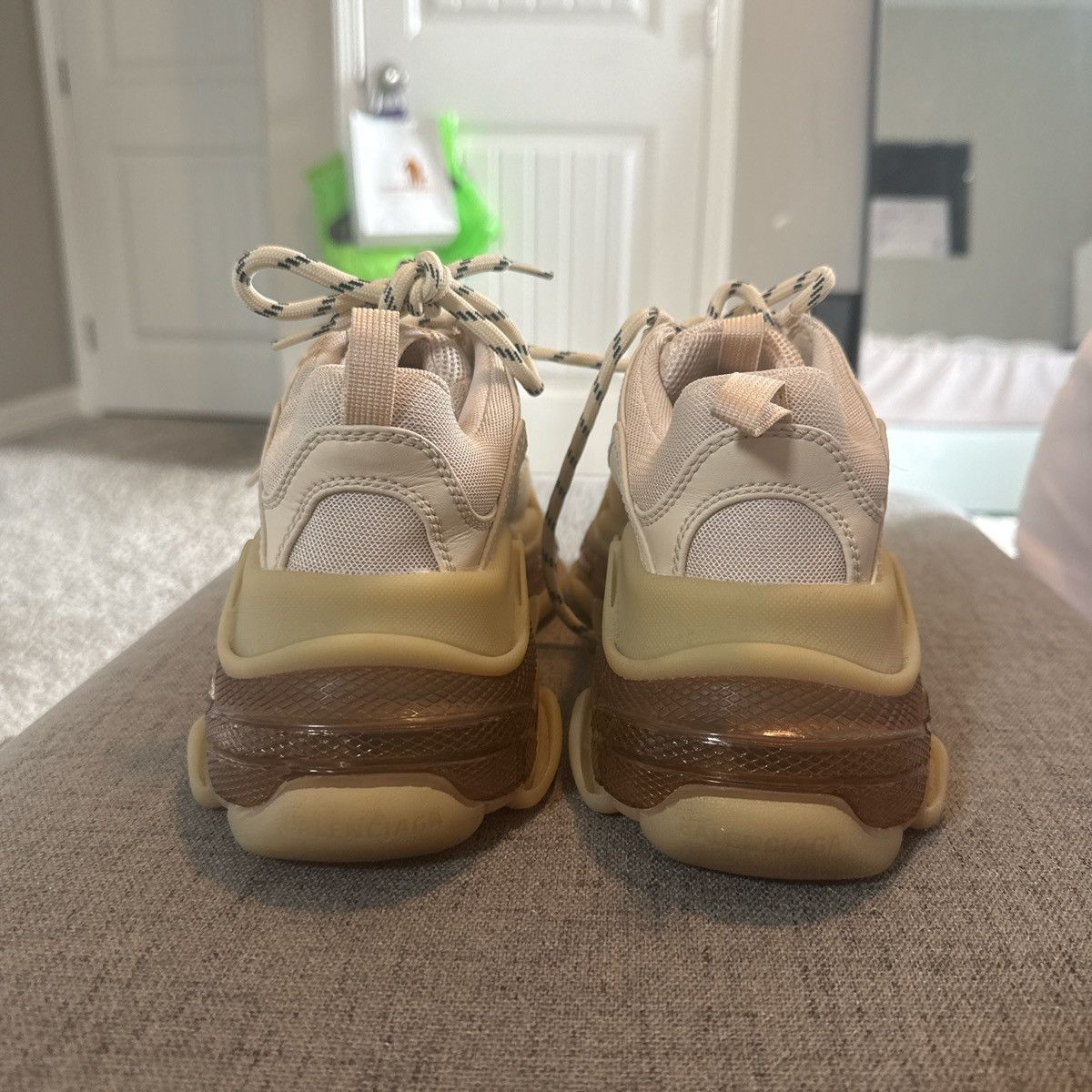 Balenciaga Balenciaga Triple S ( Beige ) Size US 7 / IT 37 - 4 Thumbnail