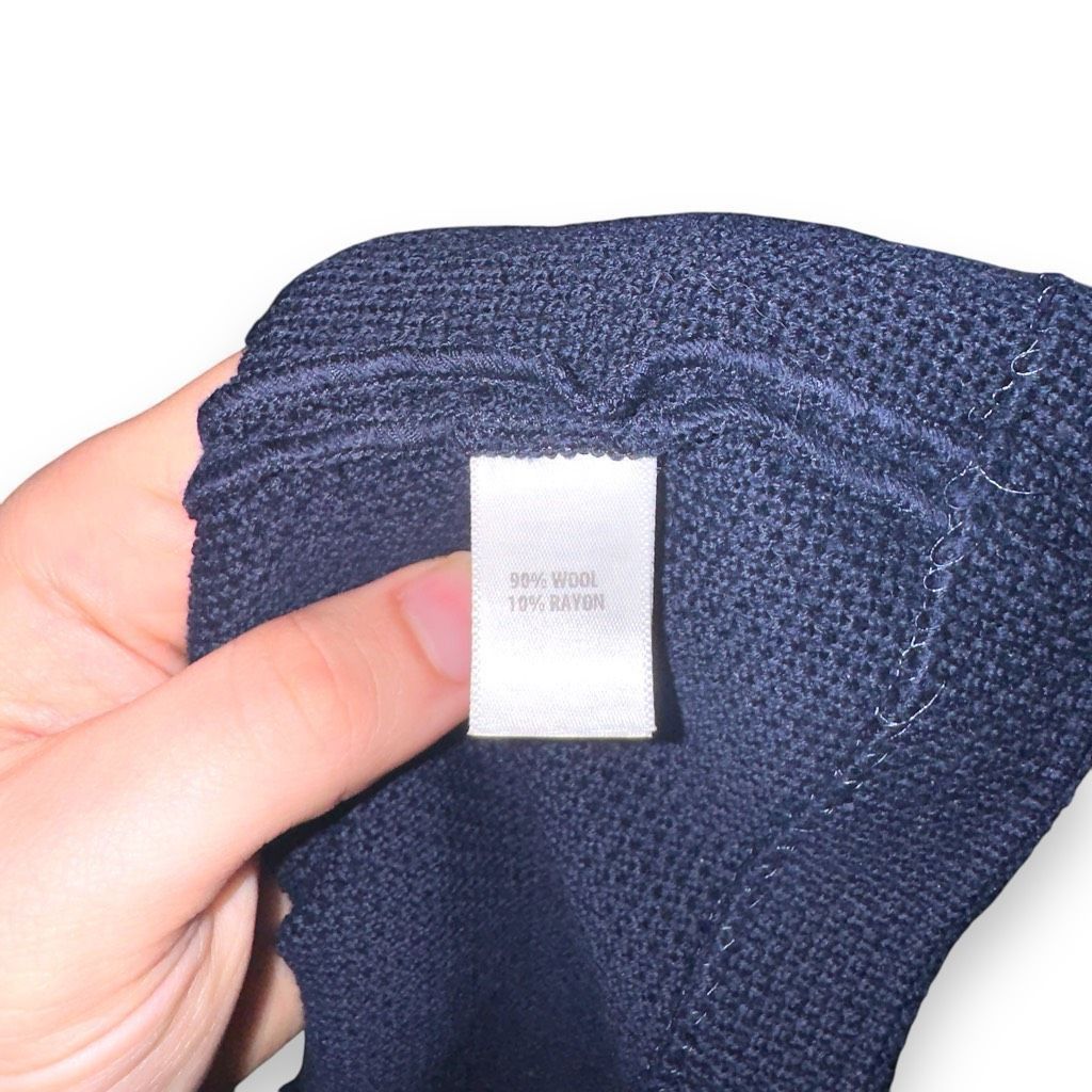 St. John St. John Caviar Navy Wool Knit Made in USA Formal Dress Sz 8 Size M / US 6-8 / IT 42-44 - 6 Thumbnail