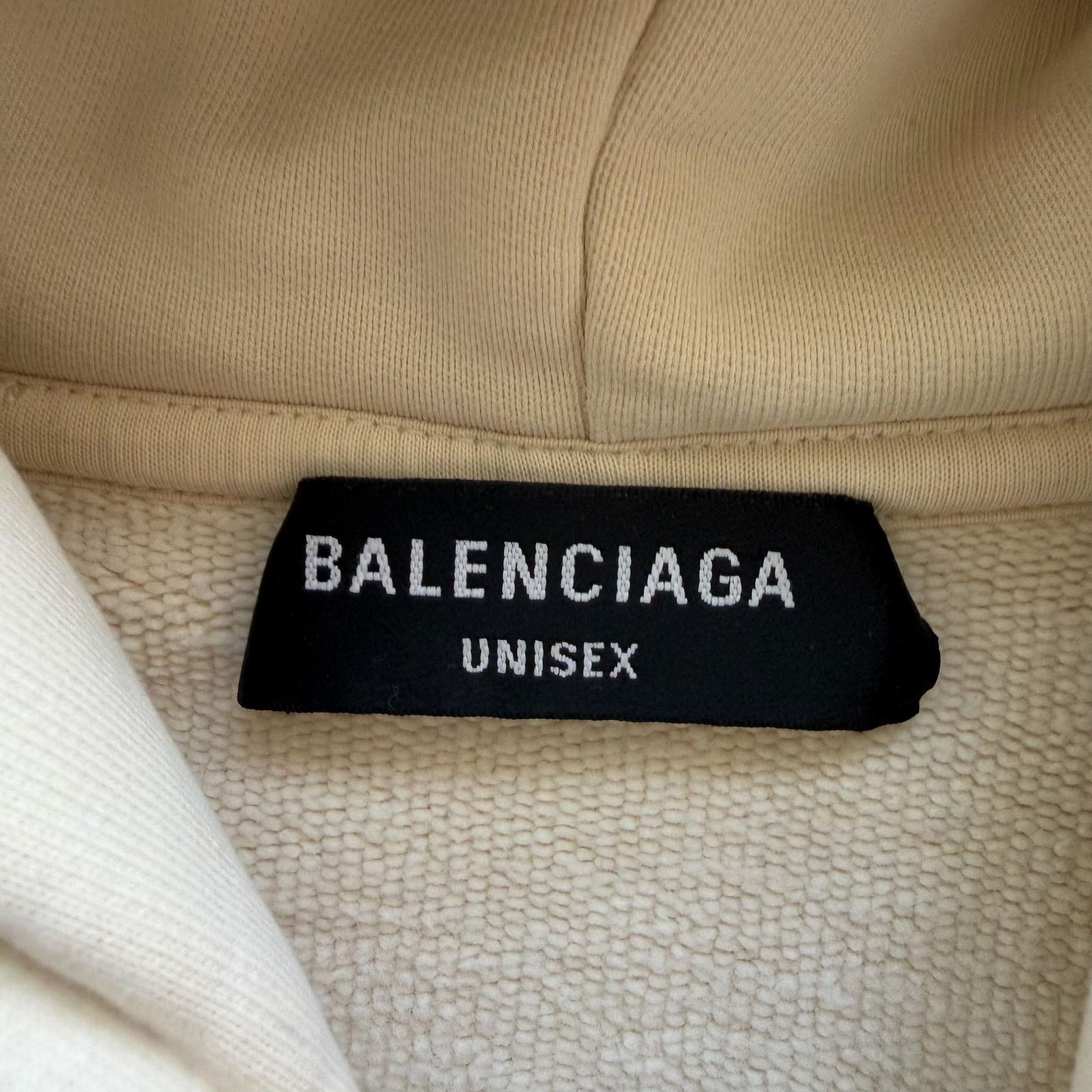 Balenciaga Balenciaga Black Spellout Logo Zipup Cream Size US M / EU 48-50 / 2 - 5 Thumbnail