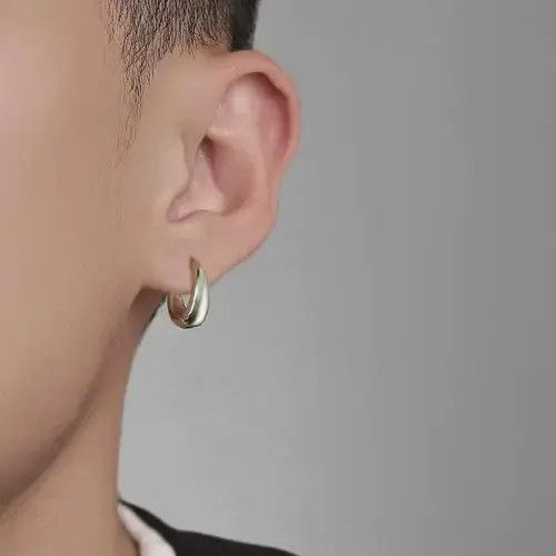 Sterling Silver 925 Silver Plated Small Hoop Earrings for Men Women Size ONE SIZE - 1 Thumbnail