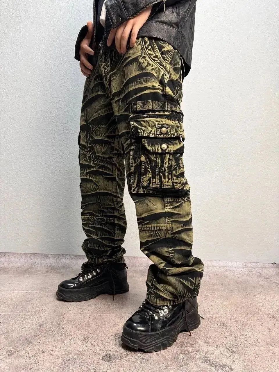 Japanese Brand G-Star raw Bondage Cargo Pants Dolce Gabbana Style Y2K Japan Size US 34 / EU 50 - 1 Thumbnail