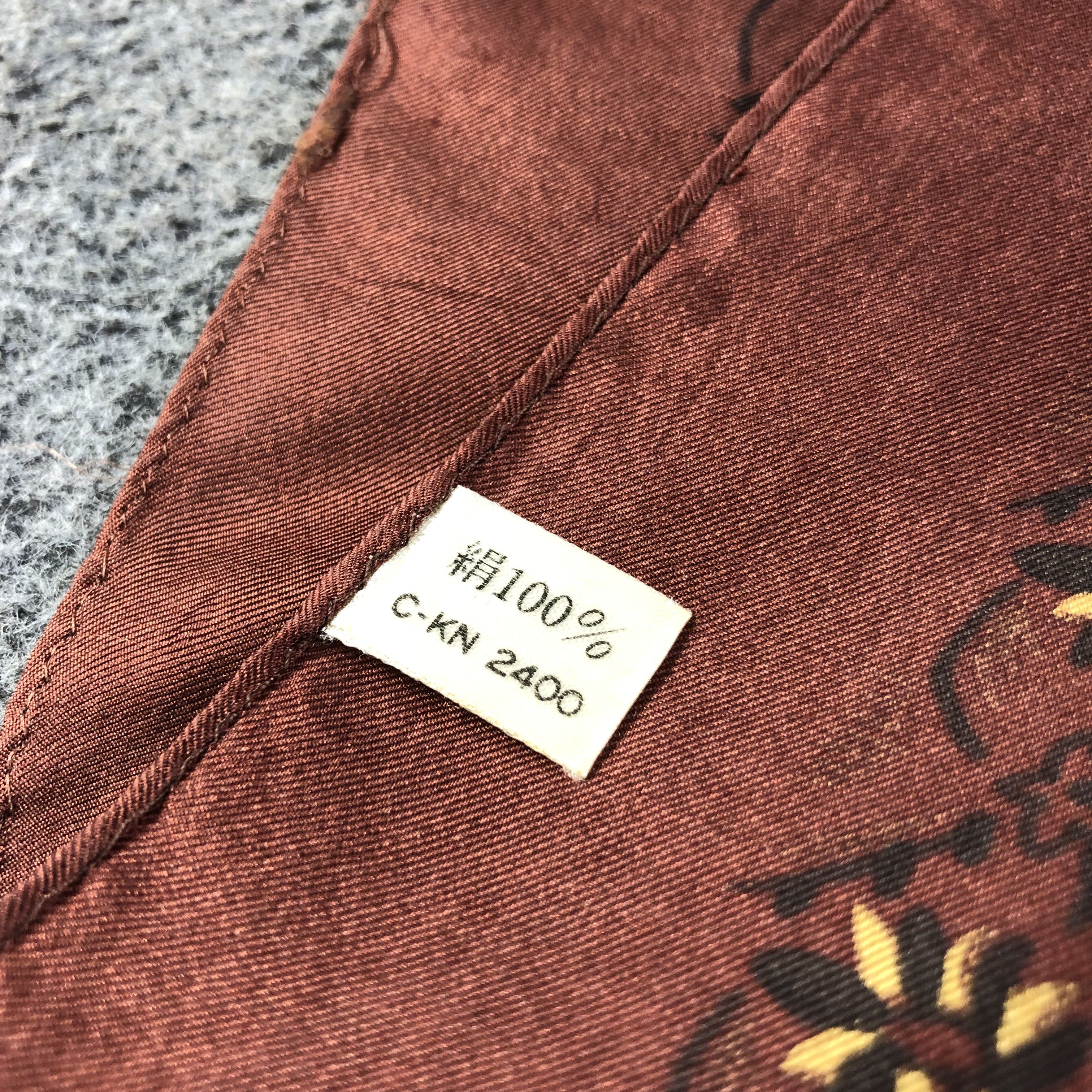 Japanese Brand Luxury Design Silk Scarf M811 Size ONE SIZE - 3 Thumbnail