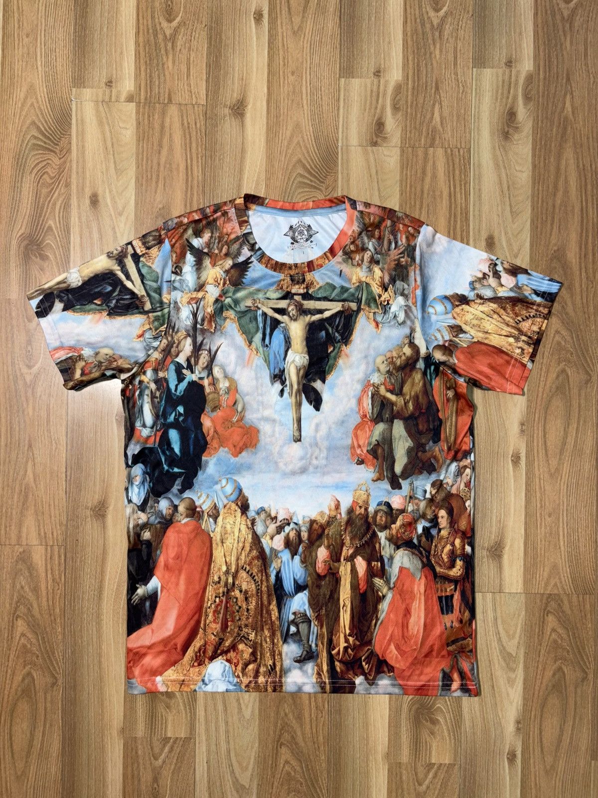 Vintage ABG "Adoration of the Trinity" T-Shirt - Renaissance Art Size US S / EU 44-46 / 1 - 1 Thumbnail