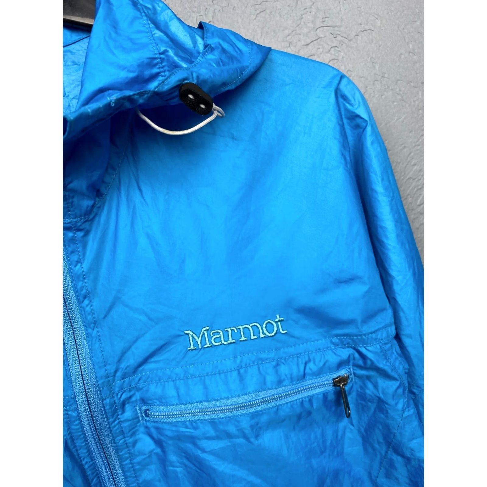 Marmot Marmot Windbreaker Jacket Womens L Blue Vintage Size L / US 10 / IT 46 - 3 Thumbnail