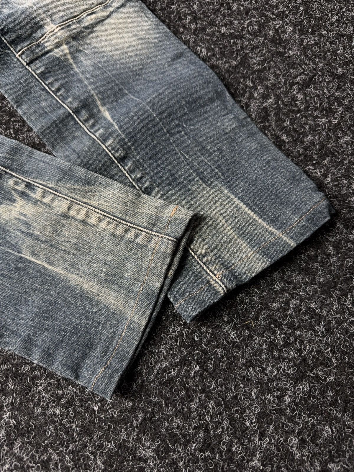 Diesel Diesel Jegonfire Opium 00s Y2K Faded Biker Skinny Jeans W27 Size 27" / US 4 / IT 40 - 3 Thumbnail