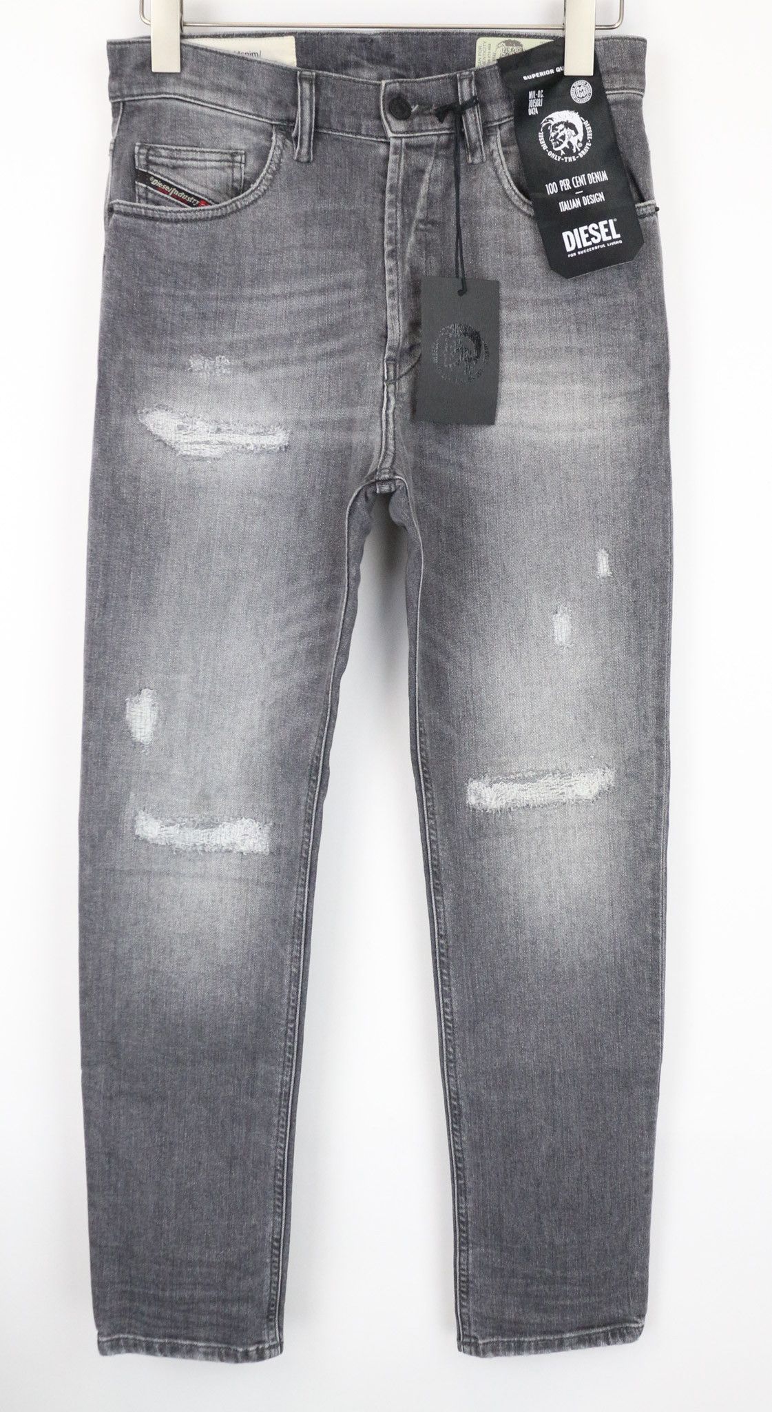 Diesel D-EETAR 0890F W28/L32 Grey Stretch Jeans 75264 Size US 28 / EU 44 - 1 Thumbnail