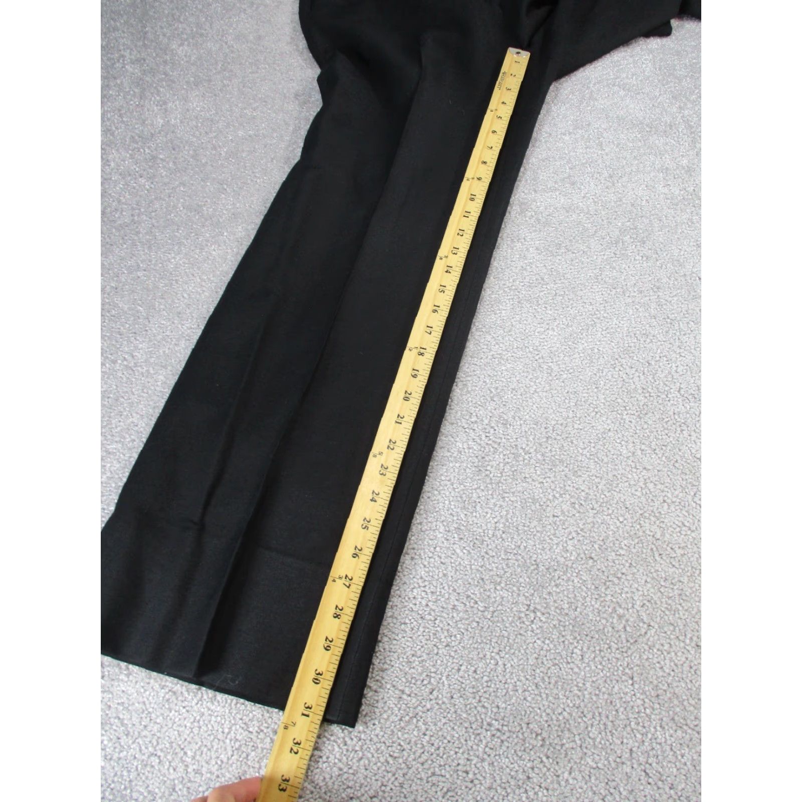 M.M.LaFleur MM.LaFleur Dress Pants Womens 8 Black Virgin Wool Blend Straight Leg Pilling Size 30" / US 8 / IT 44 - 7 Thumbnail