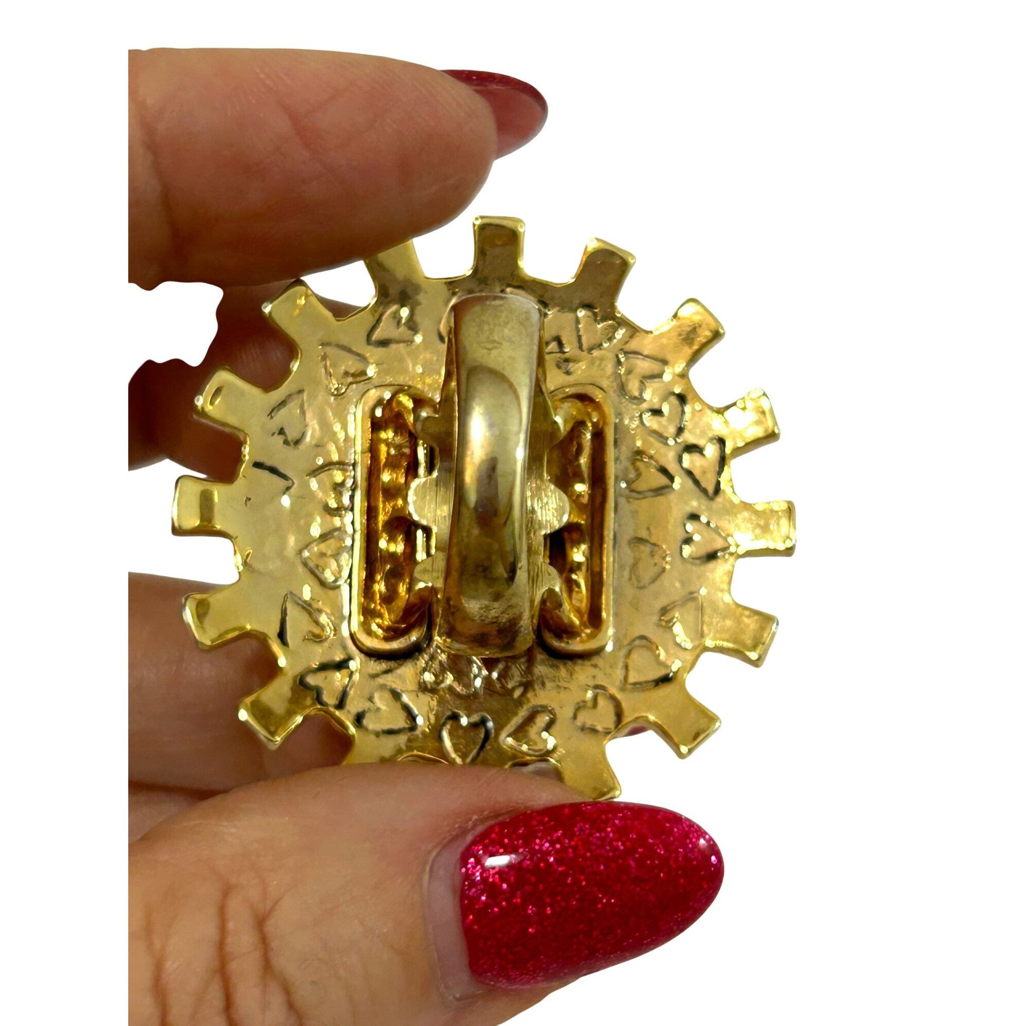 Betsey Johnson Betsy Johnson Tea Party Fashion Ring Vtg 7 Lucite Crystals G Size ONE SIZE - 15 Thumbnail