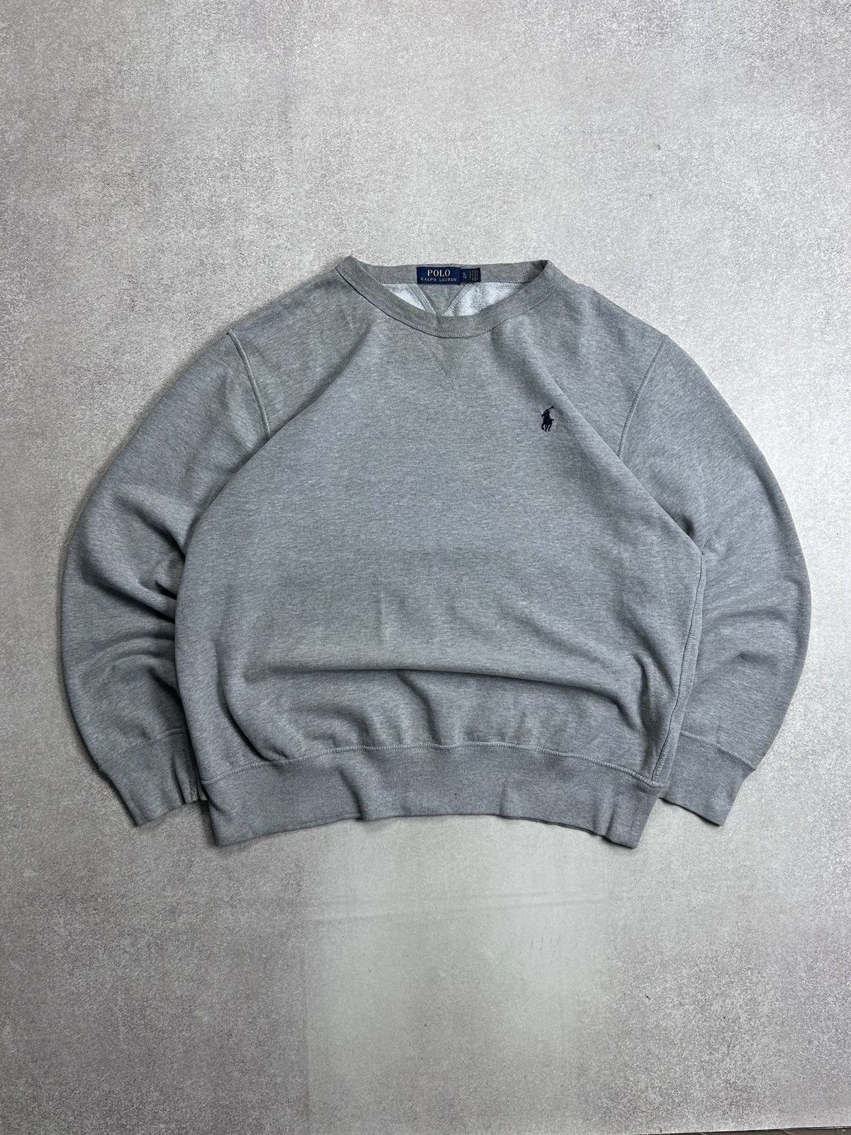 Polo Ralph Lauren Vintage Polo Ralph Lauren Grey Boxy Sweatshirt Y2K XL Size US XL / EU 56 / 4 - 1 Thumbnail