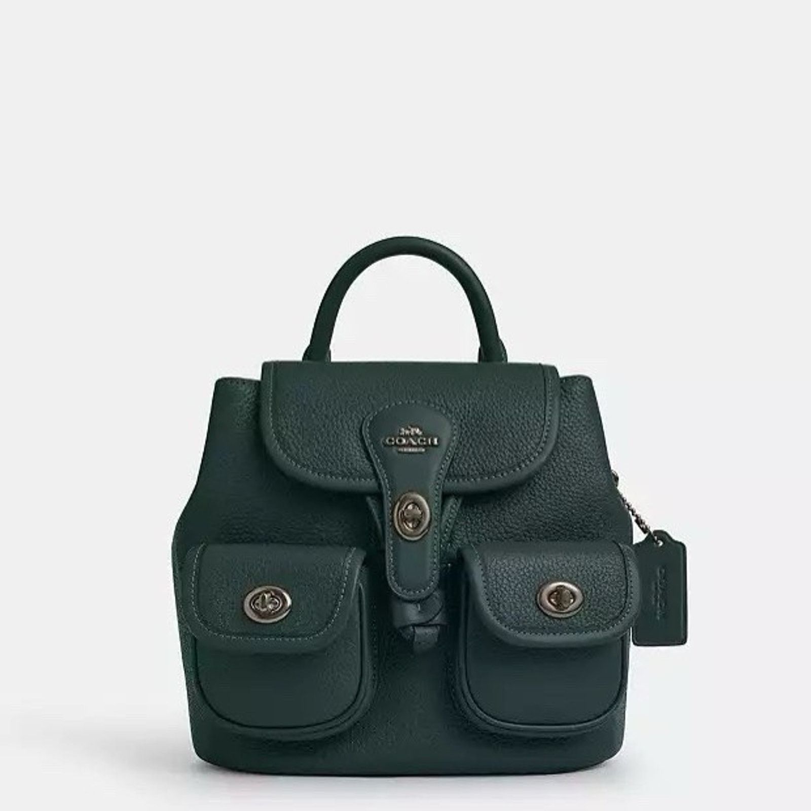 Coach NWT Coach Hadley Backpack CBH09 Leather Dark teal/black Size ONE SIZE - 7 Thumbnail