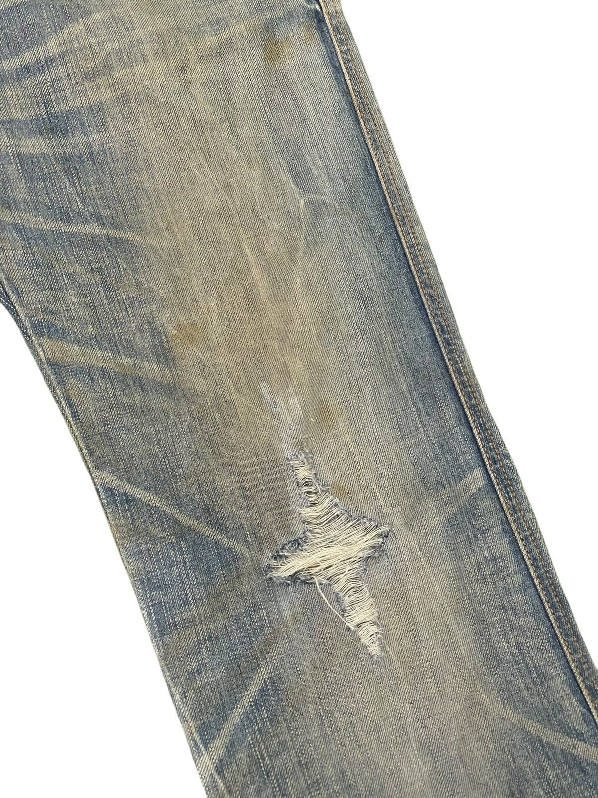 Edwin Flare Jeans Edwin Faded Distress Dirty Grunge Boot Cut 1🟦4 Size US 32 / EU 48 - 7 Thumbnail