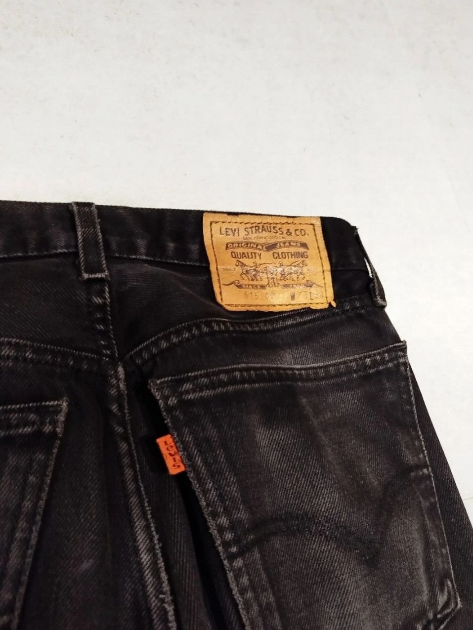 Levi's × Levi's Vintage Clothing Vintage black faded Levis 615 orange tag stright jean Size US 33 - 7 Thumbnail