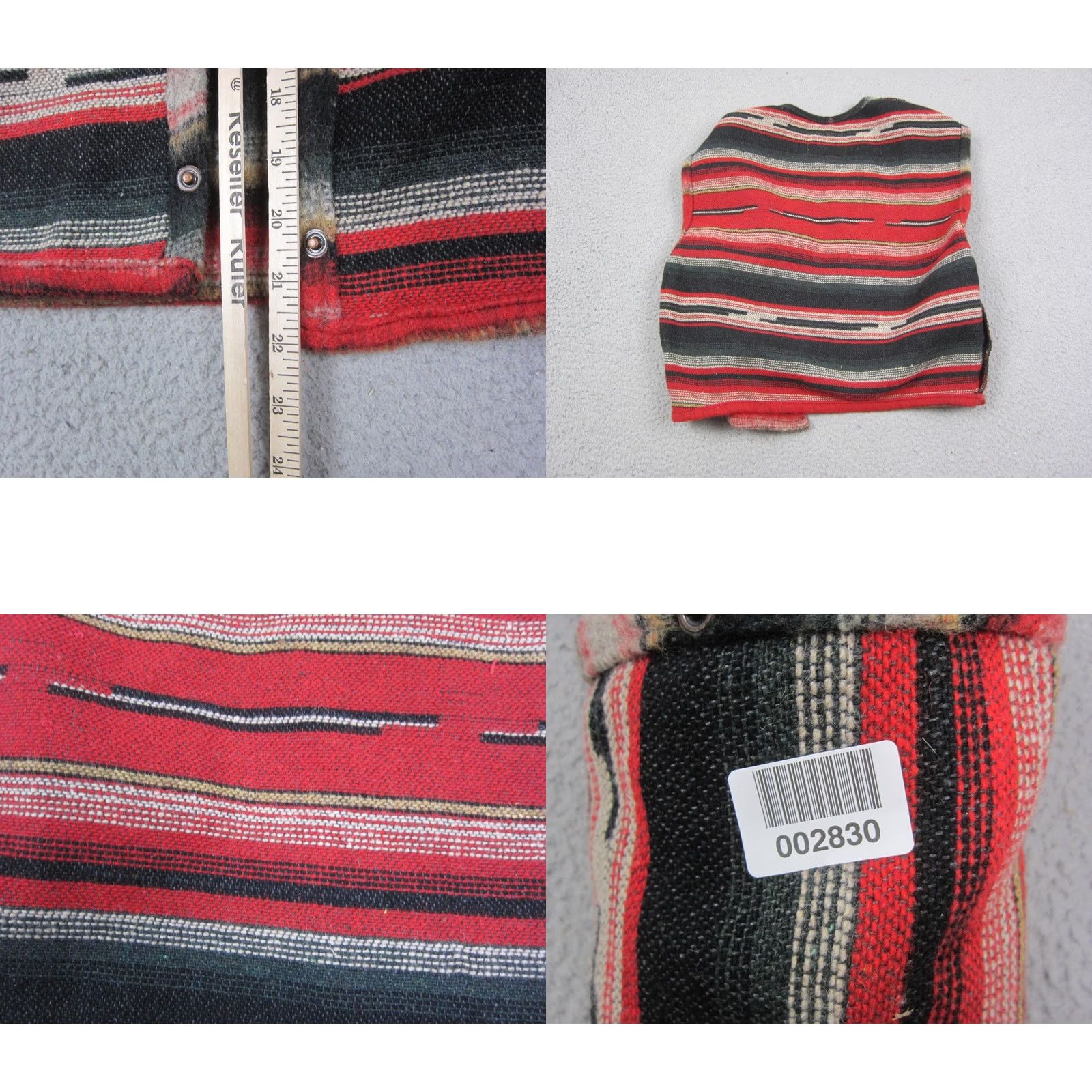 Vintage VINTAGE International Denim Vest Mens M Red Aztec 90s Snap Shirt Size US M / EU 48-50 / 2 - 8 Thumbnail