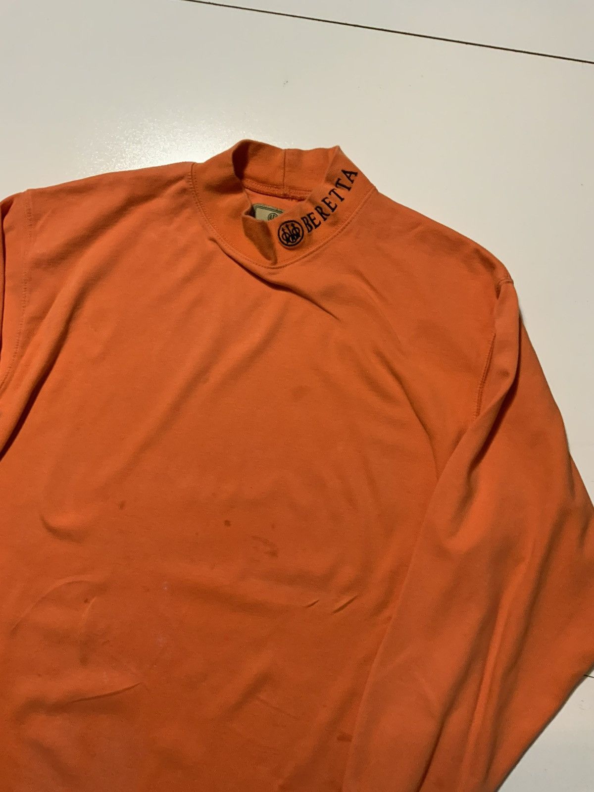 Beretta Beretta Italian Firearms Guns Weapons Orange Mock Neck Shirt Size US M / EU 48-50 / 2 - 4 Thumbnail