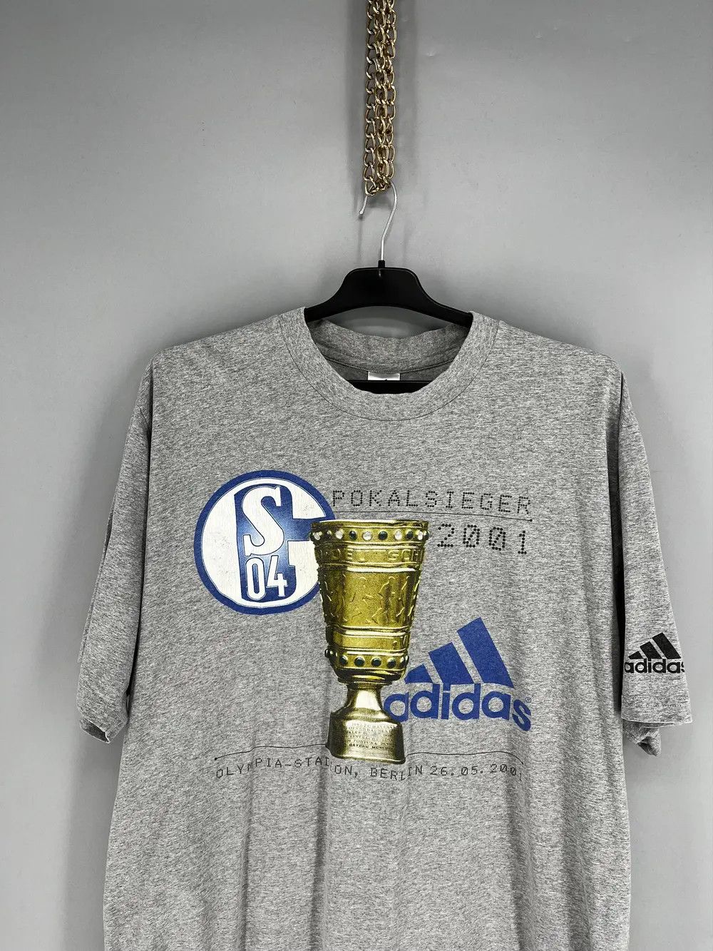 Adidas Adidas Schalke 04 Pokalsieger Cup Sieger Vintage T-shirt 00s Size US XL / EU 56 / 4 - 6 Thumbnail
