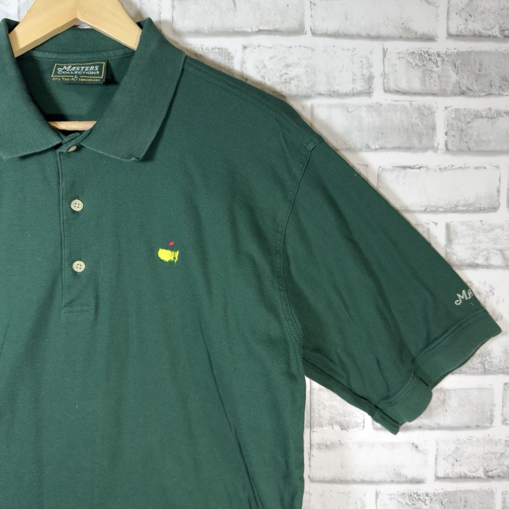 Vintage Masters Collection Polo Golf Shirt 100% Pima Cotton Green Mens Size L Polo Shirt Golf Mens L Green 100% Cotton Luxury Masters Collection Size US L / EU 52-54 / 3 - 2 Thumbnail