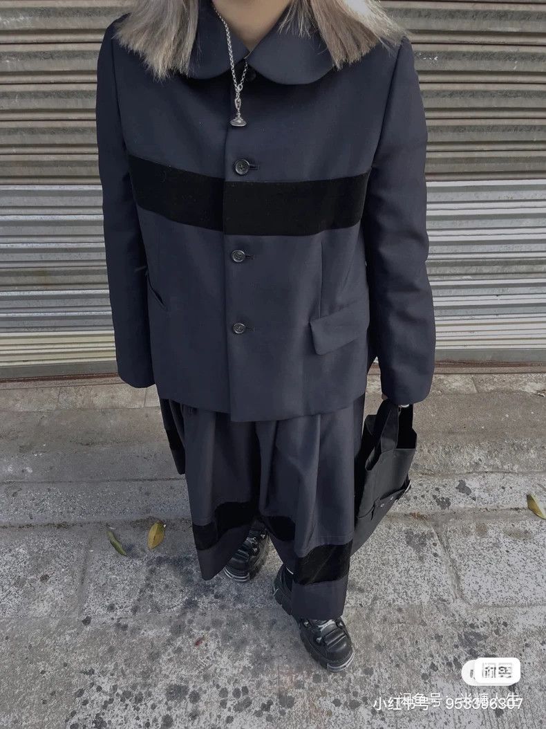 Comme des Garcons Comme Des Garcons Polyester lapel long-sleeve jacket Size XS / US 0-2 / IT 36-38 - 7 Thumbnail