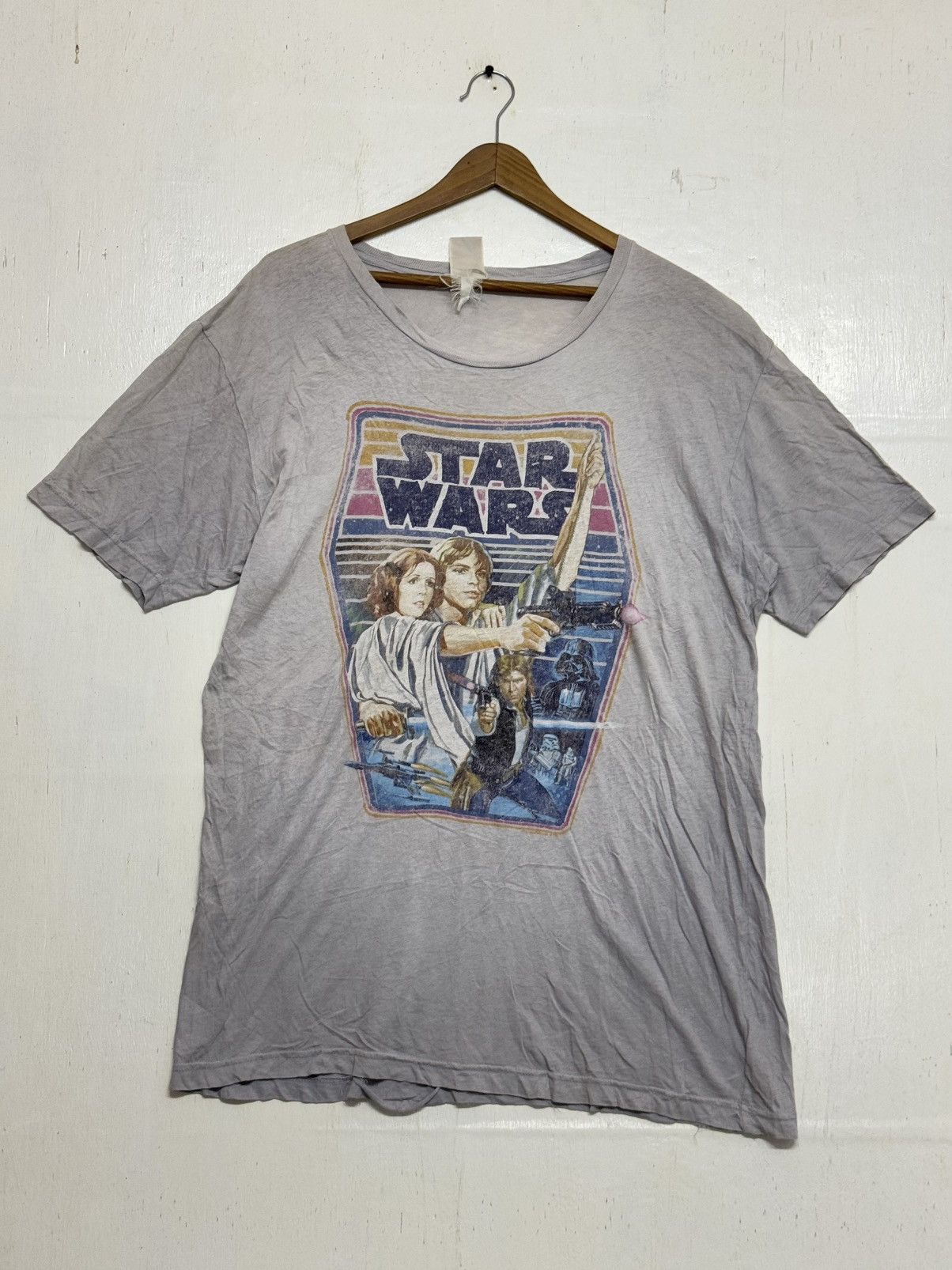 Star Wars × Vintage Vintage Starwars Movie Sunfaded Size US L / EU 52-54 / 3 - 3 Thumbnail