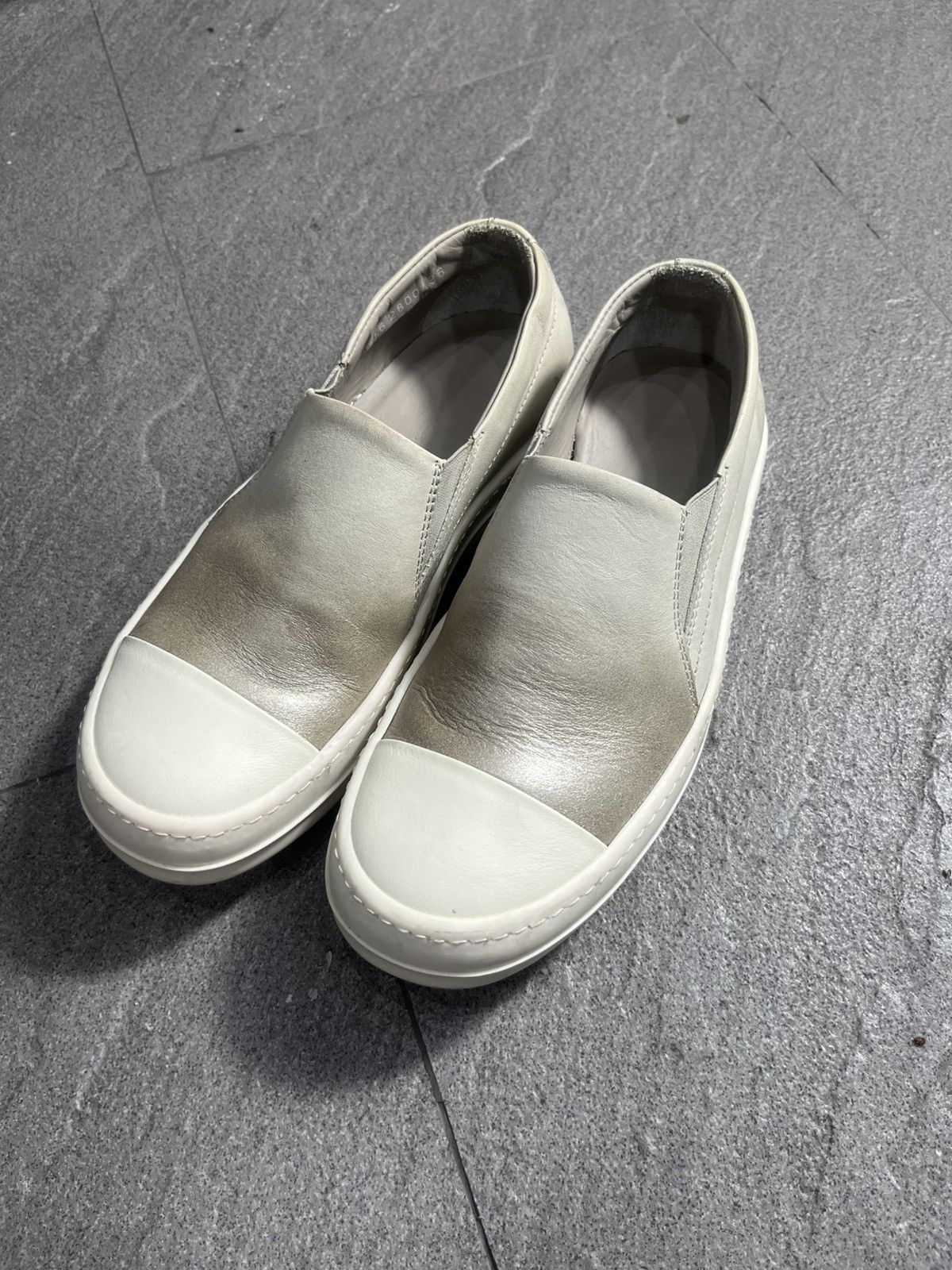 Rick Owens Rick Owens Cap Toe Slip On Sneakers Gradients Milk EU36 Size US 6 / IT 36 - 1 Thumbnail