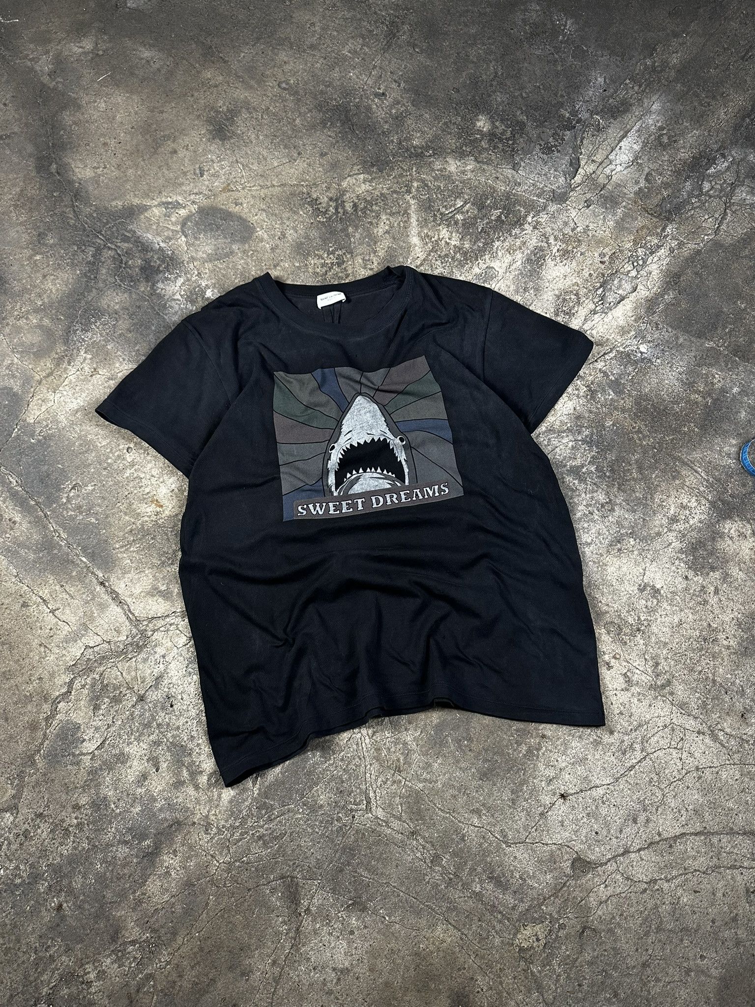 Hedi Slimane × Saint Laurent Paris Saint Laurent Paris Sweet Dreams Shark T-shirt Hedi Slimane Size US L / EU 52-54 / 3 - 1 Thumbnail