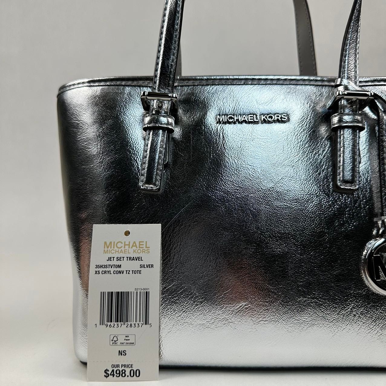 Michael Kors Michael Kors 35H3GTVT0M Jet Set Travel XS Metallic Size ONE SIZE - 9 Thumbnail