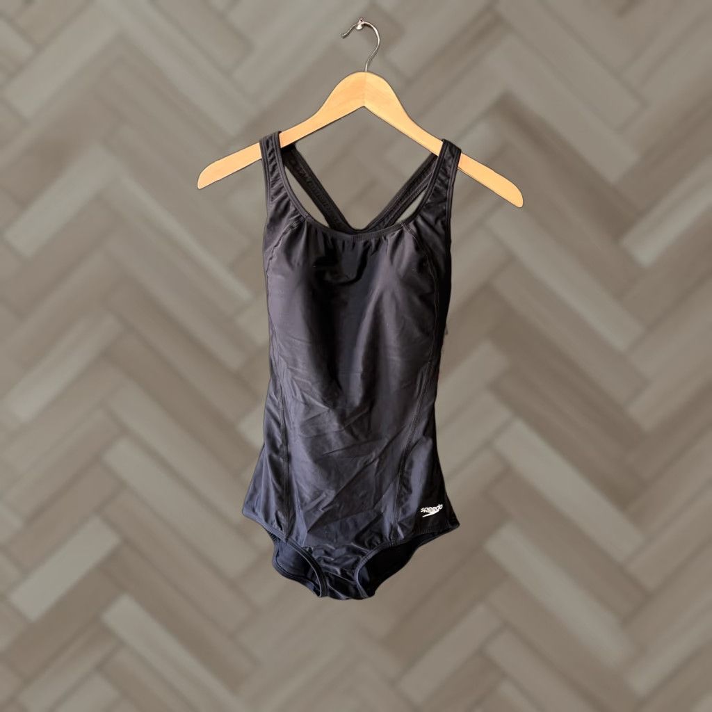 Speedo Speedo One Piece Swimsuit Black 8 UPF 50+ NWT Powerflex Womens Plus Size 8 Black UPF 50+ NWT Powerflex Womens Plus Size 8 Size ONE SIZE - 1 Thumbnail