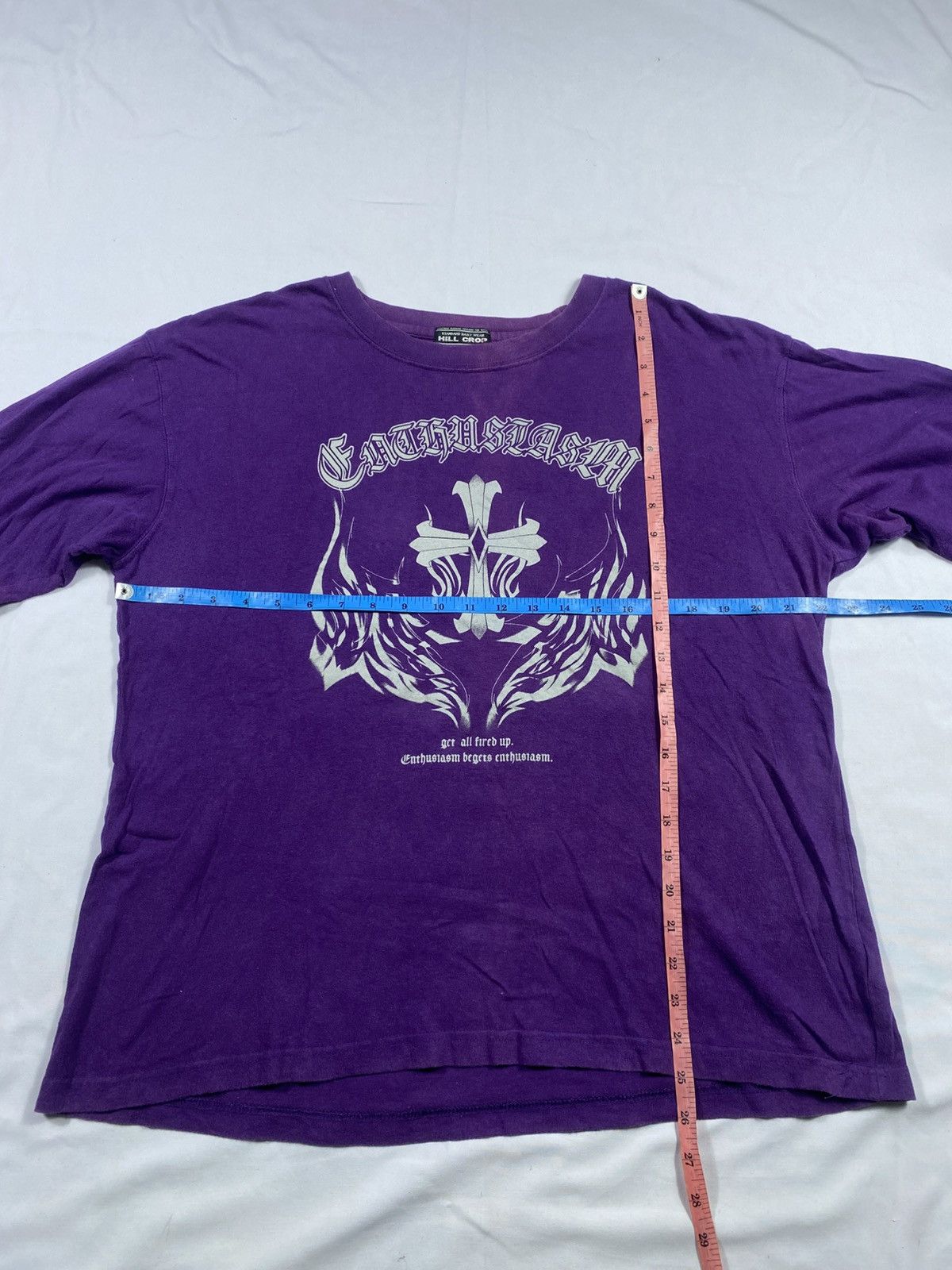 Hysteric Glamour Japanese Hill Crop Faded Cross Long Slevee Size US L / EU 52-54 / 3 - 9 Thumbnail