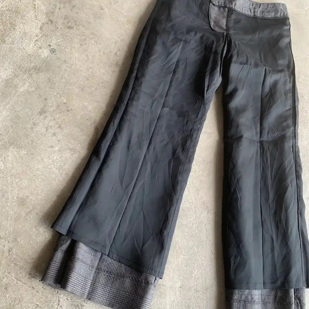 Other Ined Homme By Yohji Yamamoto Check Baggy Wide Leg Pants Size US 29 - 14 Thumbnail