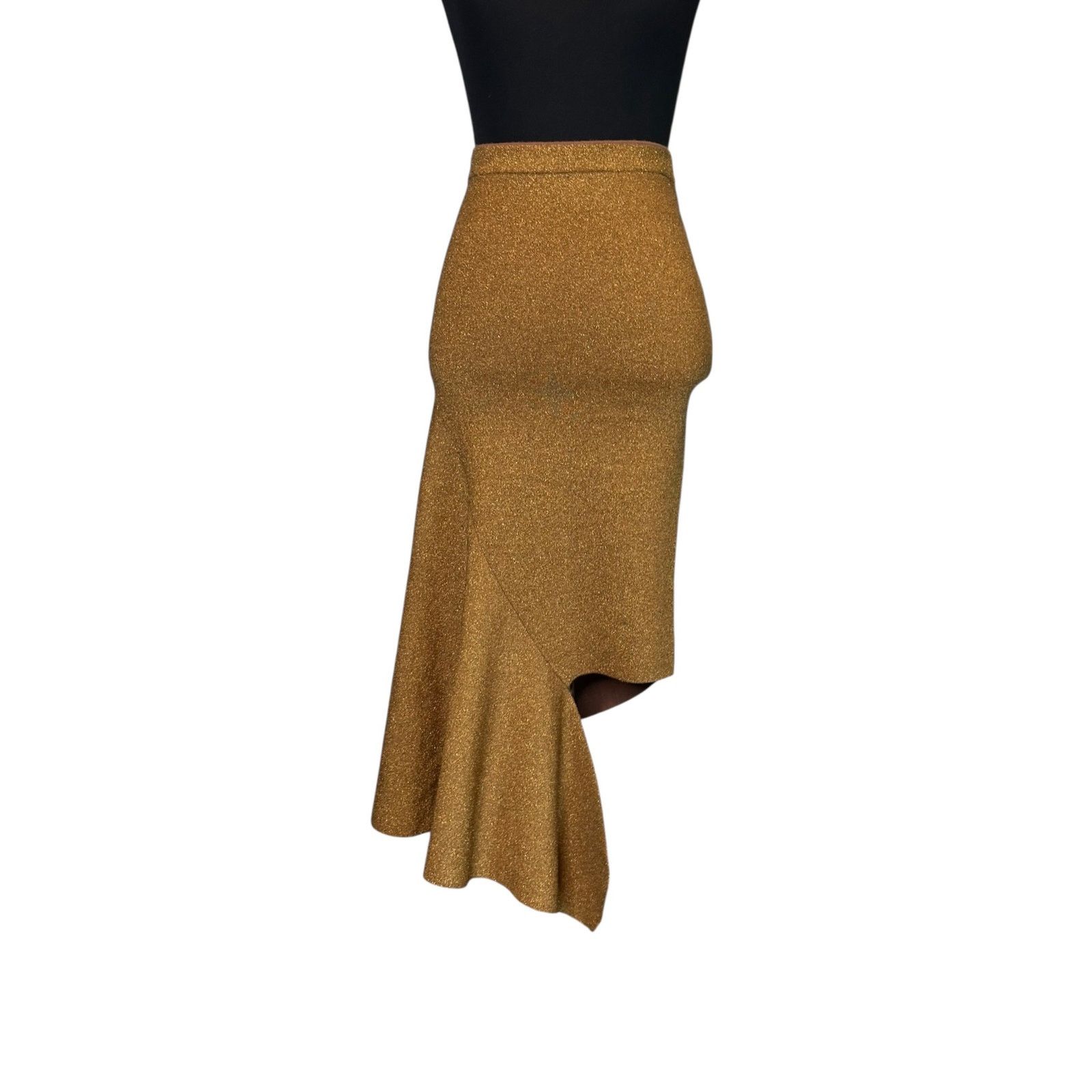 Alice + Olivia Alice + Olivia Maria Metallic Fitted Midi-Skirt Size XS Size 28" / US 6 / IT 42 - 15 Thumbnail