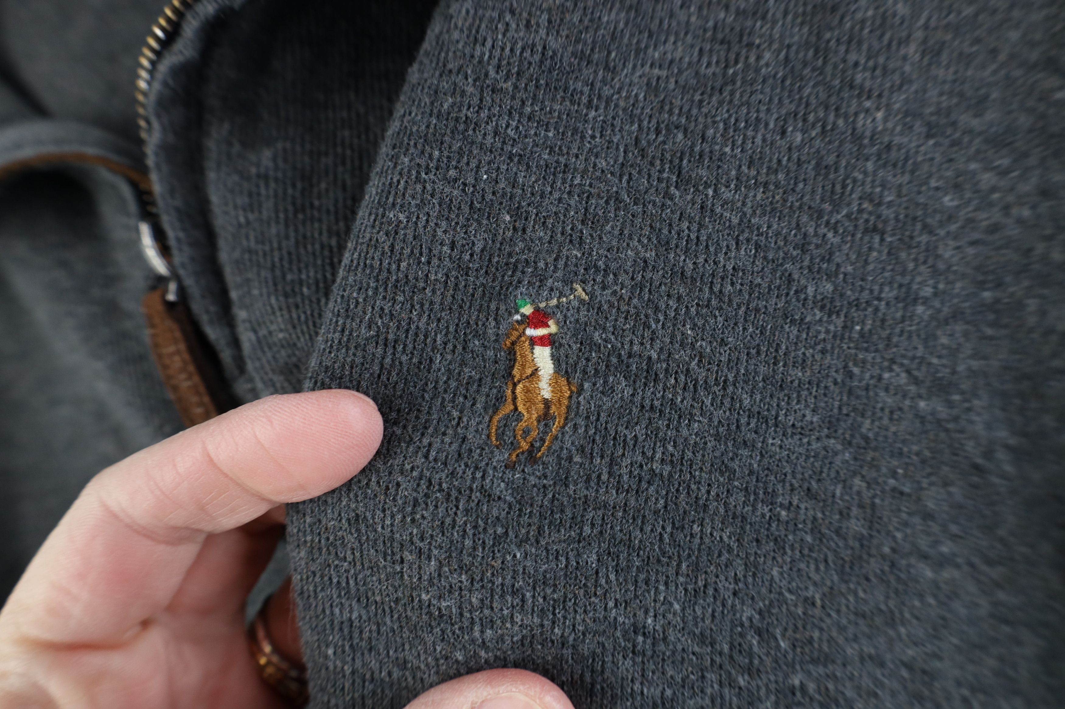 Ralph Lauren Vintage Ralph Lauren Cotton Ribbed Knit 1/4 Half Zip Sweater Size US XXL / EU 58 / 5 - 4 Thumbnail