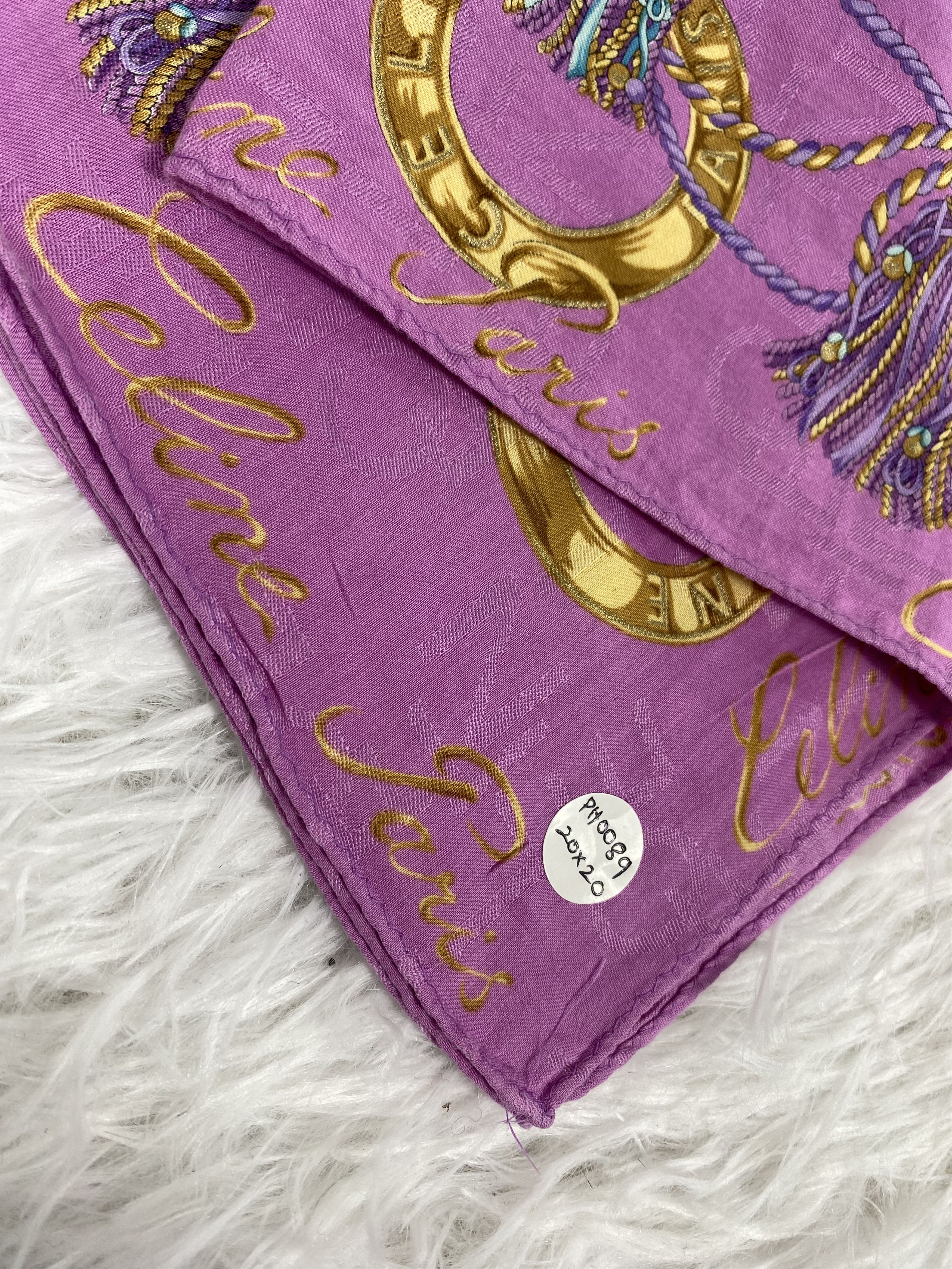 Celine × Vintage Vintage Celine Handkerchief PH0089 Size ONE SIZE - 2 Thumbnail