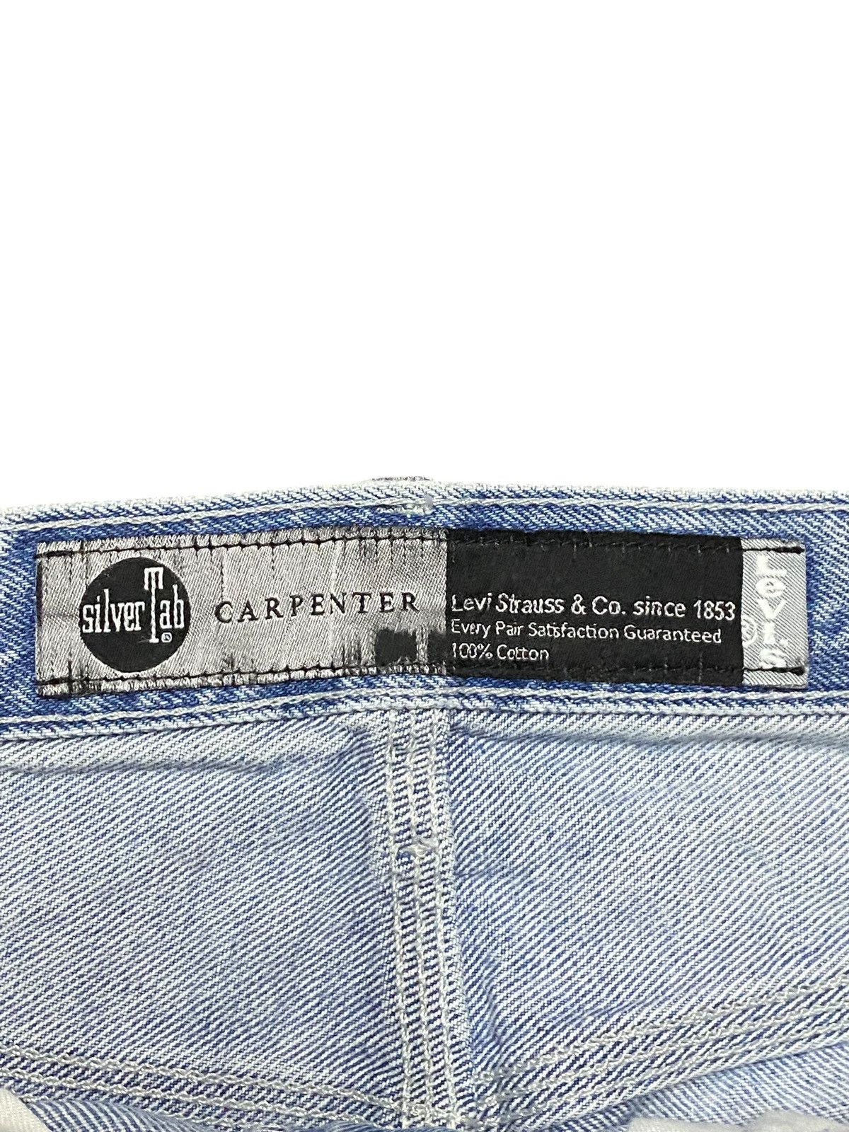 Levi's Vintage Levis Silver Tab Light Wash Baggy Carpenter Jeans Size US 36 / EU 52 - 13 Thumbnail