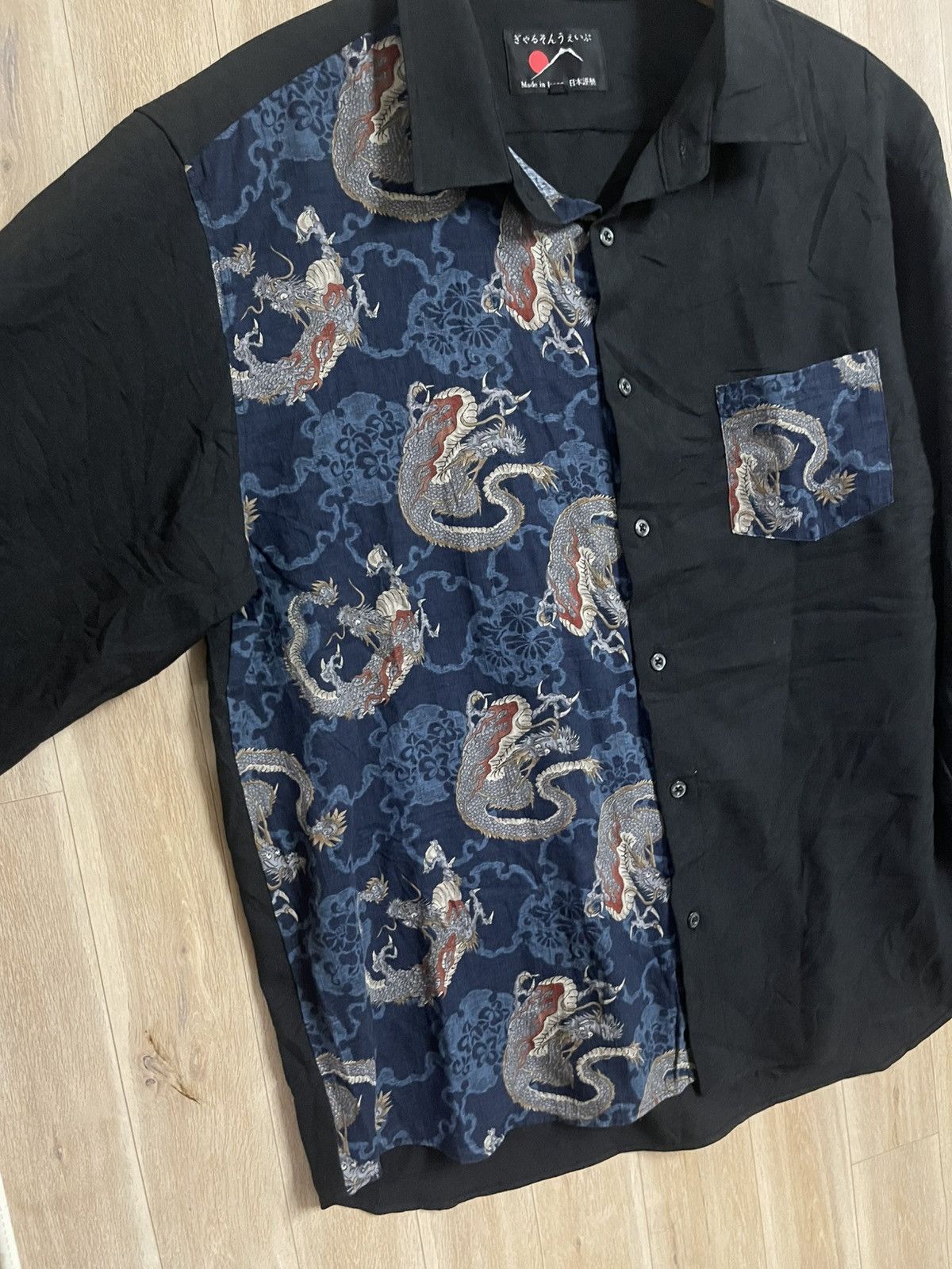Japanese Brand Vintage Yakuza Shirt XL Made in Japan Dragon Gangster Rare Size US XL / EU 56 / 4 - 5 Thumbnail