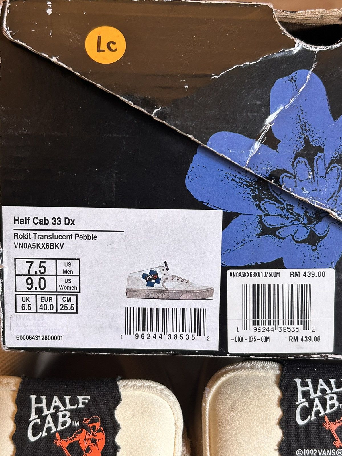 Rokit Vans x Rokit Half cab 33DX Translucent Pebble Size US 7.5 / EU 40-41 - 4 Thumbnail