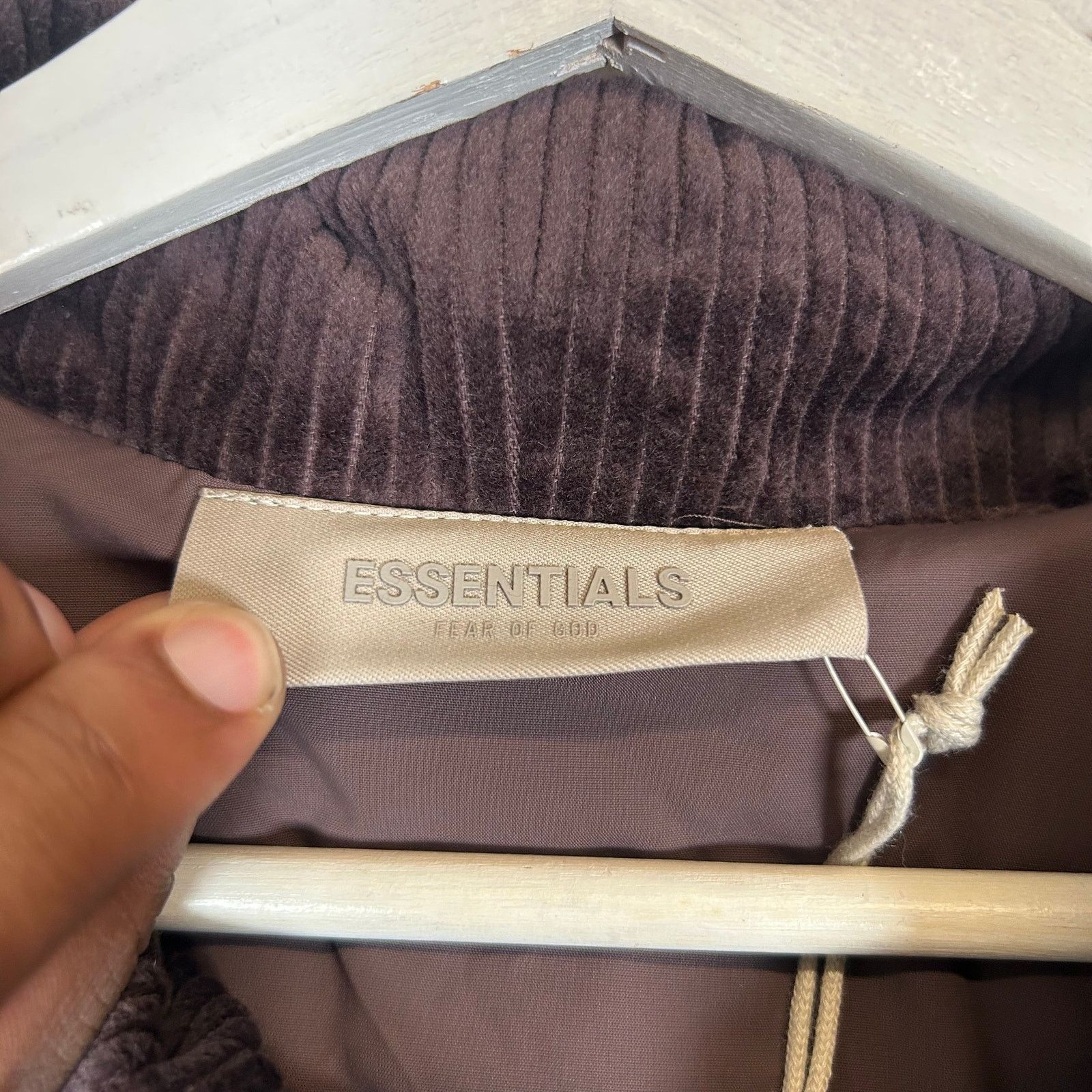 Fear of God Fear of God Essentials Plum Corduroy Jacket Size S Size US S / EU 44-46 / 1 - 4 Thumbnail