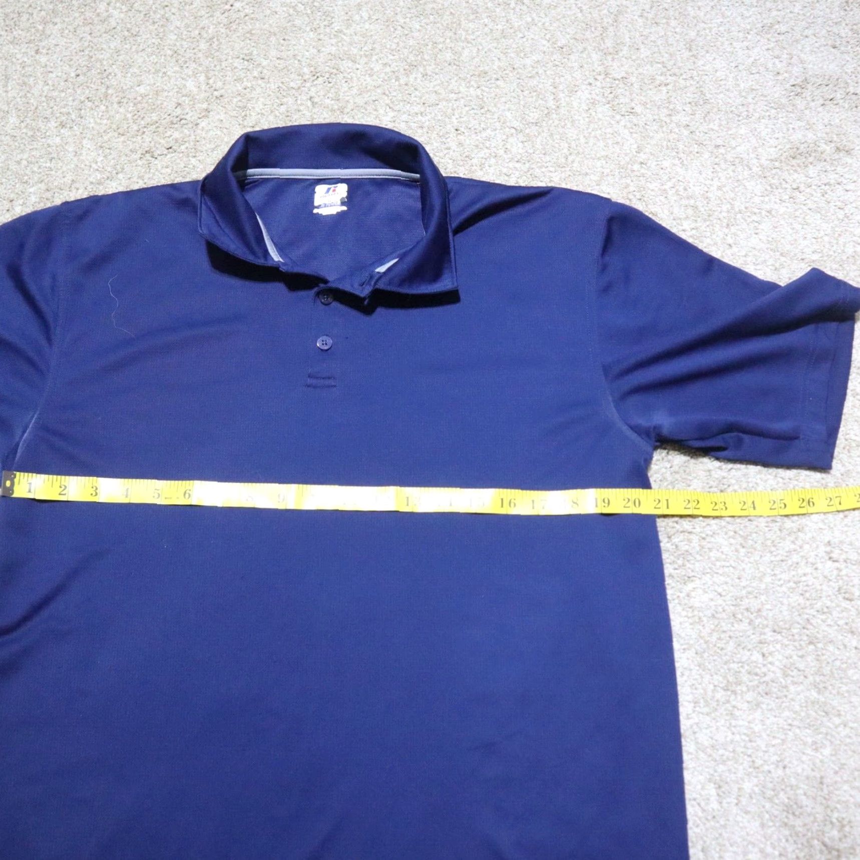 Russell Athletic Russell Athletic Dri-Power Polo Shirt Blue Adult Mens Size L Size US L / EU 52-54 / 3 - 3 Thumbnail