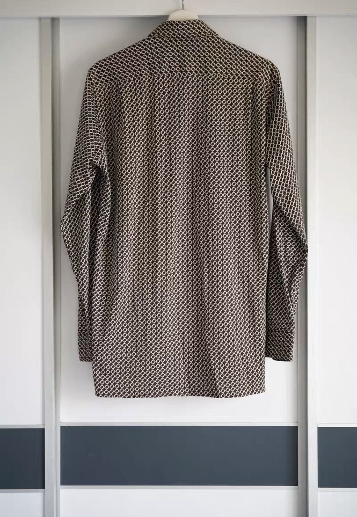 Yohji Yamamoto Yohji Yamamoto 10aw Psychedelic Print Shirt K4 Size US L / EU 52-54 / 3 - 2 Thumbnail