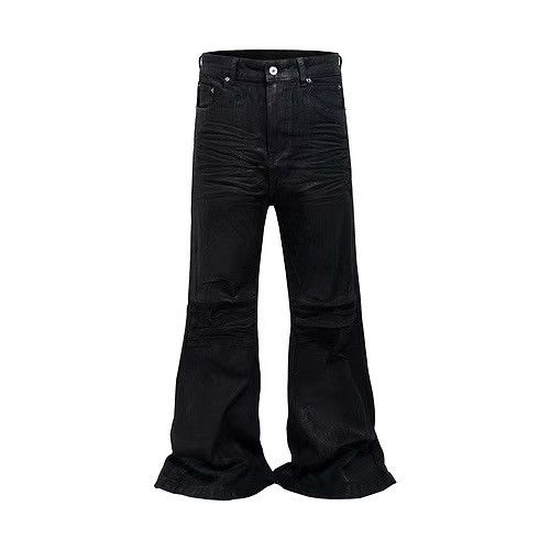Japanese Brand × Jean Dark style street baggy micro flare jeans Size US 30 / EU 46 - 1 Thumbnail