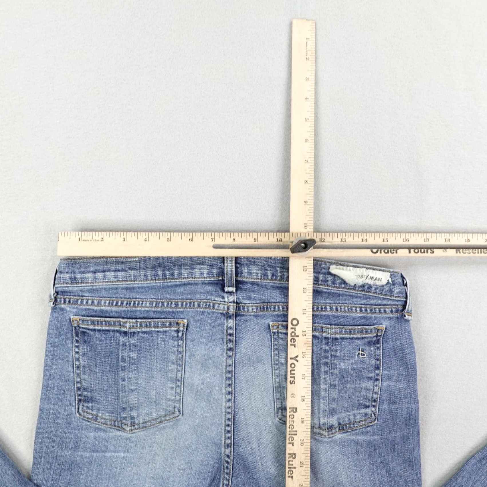 Rag & Bone VINTAGE Rag & Bone Crop Jeans Womens 32 Denim Distressed Frayed Hem Mid Rise Stretch Pockets 2010s Size 24" / US 00 / IT 34 - 7 Thumbnail