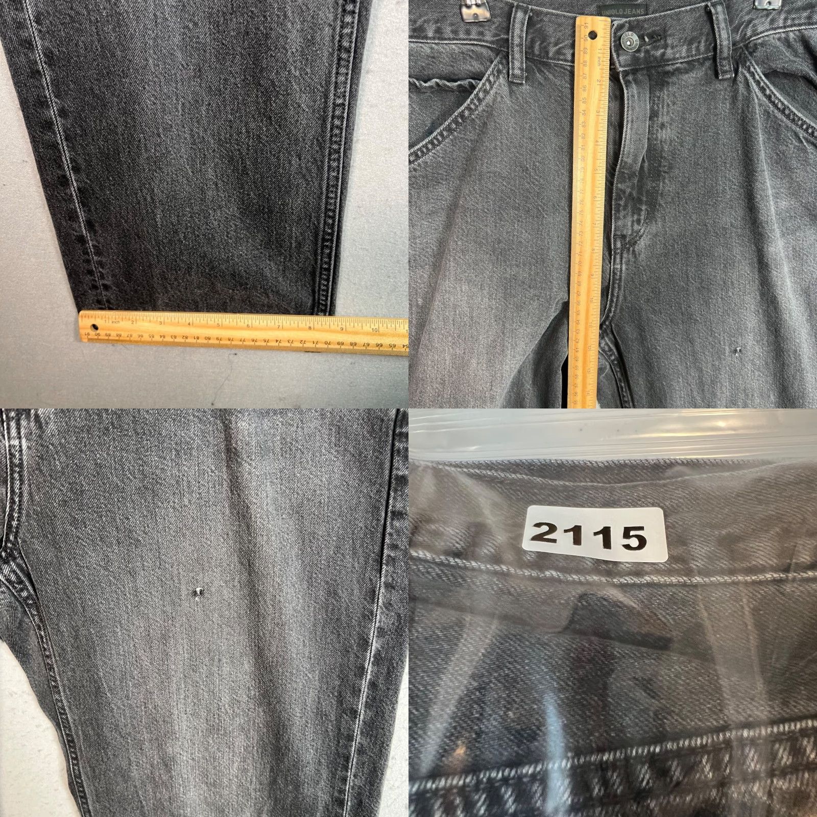 Uniqlo VINTAGE Uniqlo Jeans Adult 32 Gray Denim 100% Cotton Straight Leg 5-Pocket Mens Size US 32 / EU 48 - 8 Thumbnail