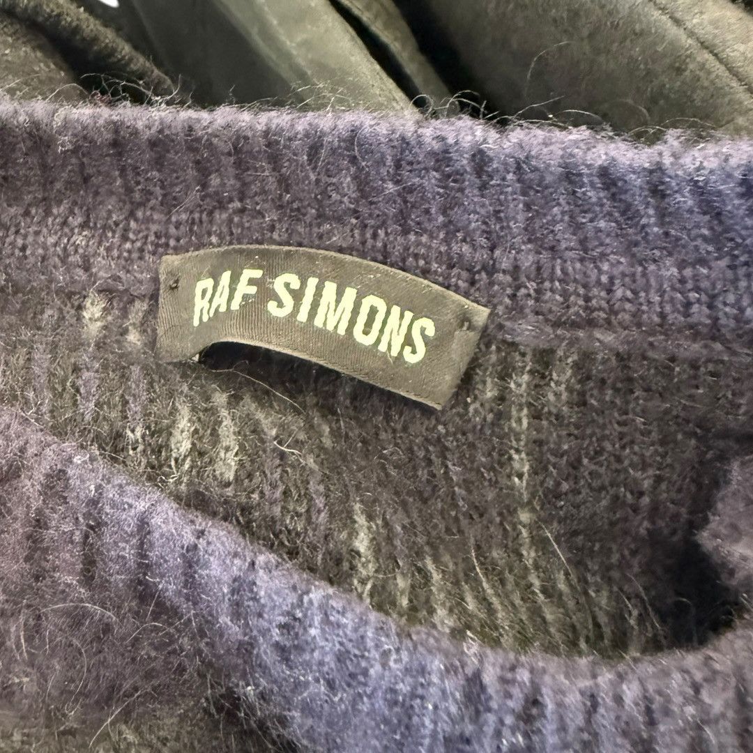 Raf Simons Raf Simons Autumn 2014 Blue Leopard Mohair Sweater Size US S / EU 44-46 / 1 - 3 Thumbnail