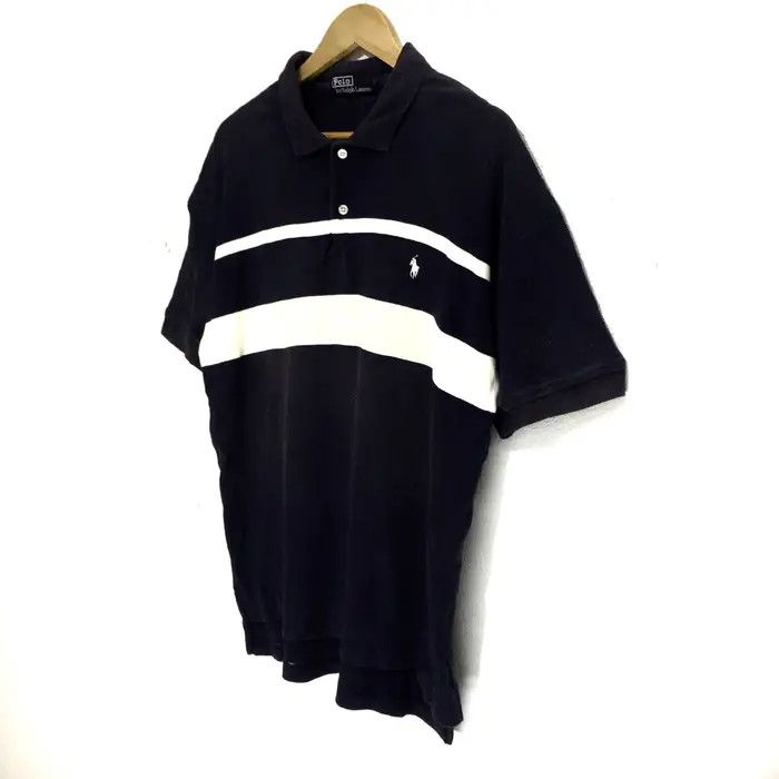 Polo Ralph Lauren Vtg POLO RALPH LAUREN Small Pony Striped Collar Tee Shirt Size US M / EU 48-50 / 2 - 5 Thumbnail