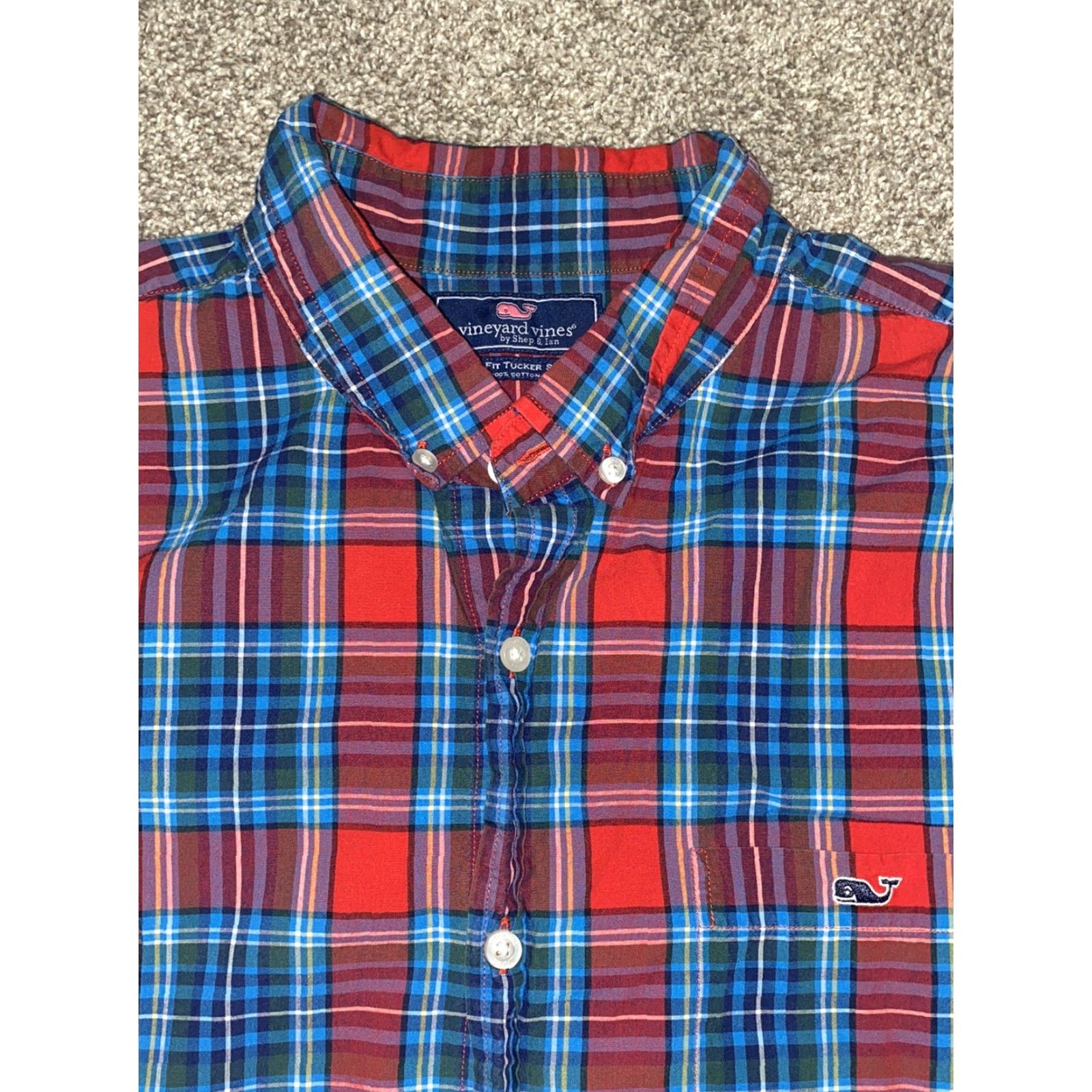 Vineyard Vines VINEYARD VINES Tucker Shirt Button-Down Plaid Shirt Slim Fit Mens XL Multicolor Size US XL / EU 56 / 4 - 3 Thumbnail