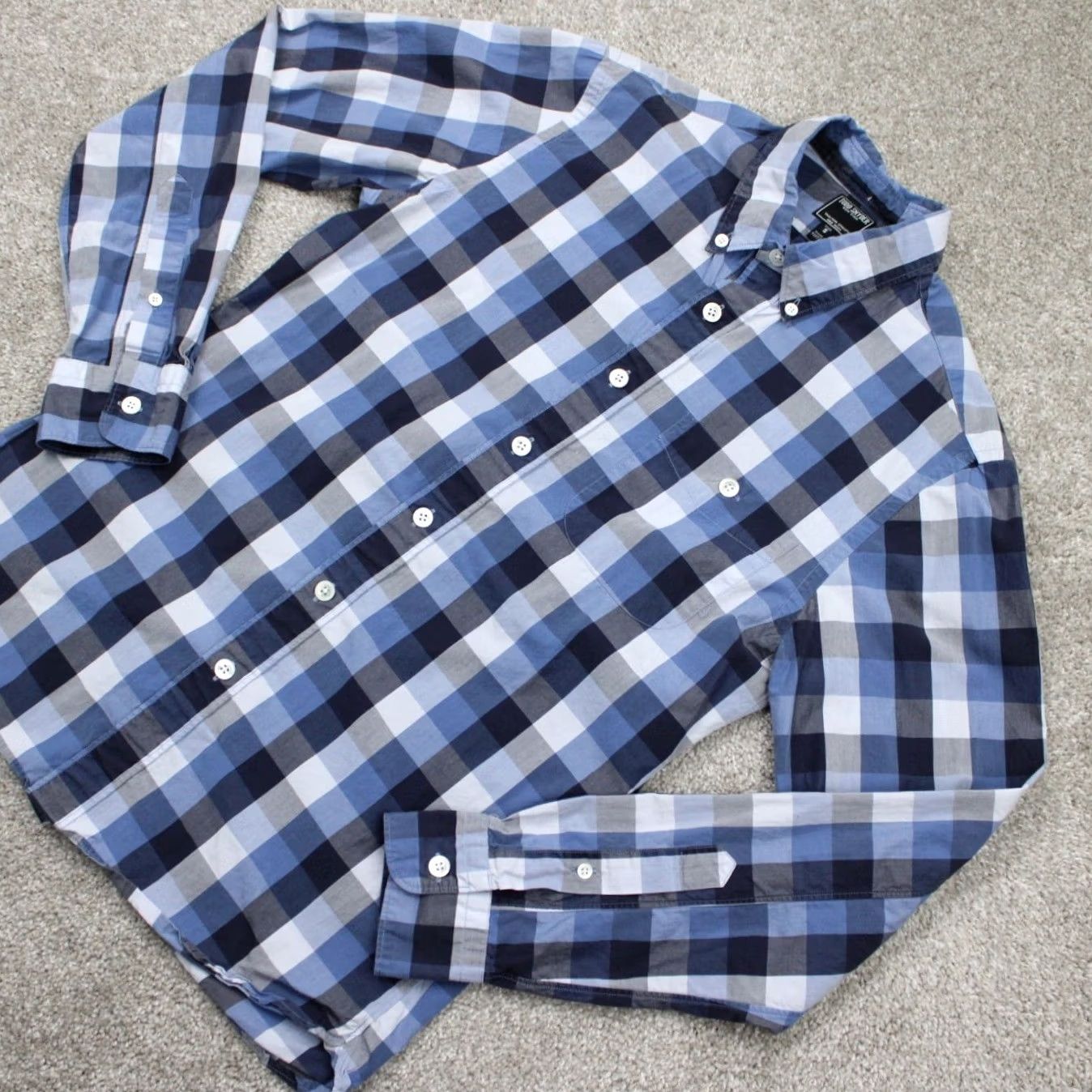 Todd Snyder Todd Snyder Shirt Mens Small Blue Plaid Button-Up Long Sleeve Tailored Regular Fit Vintage: No Size US S / EU 44-46 / 1 - 3 Thumbnail