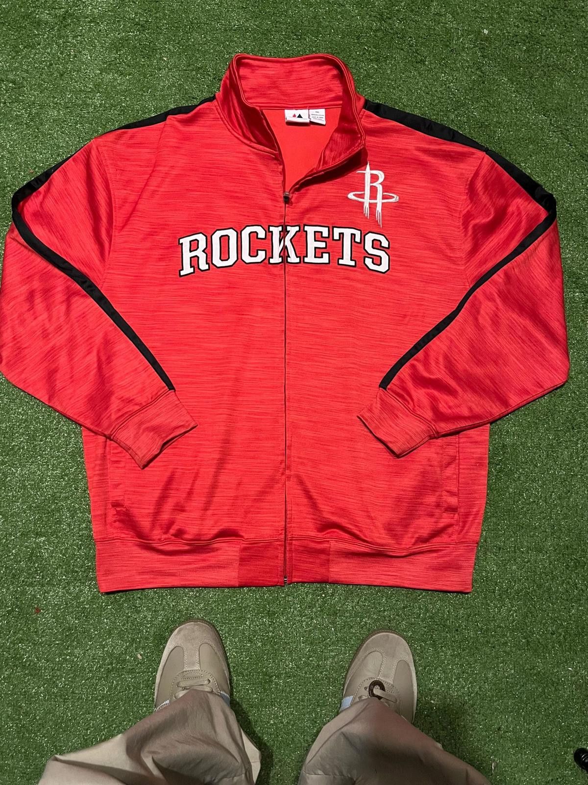 Starter Starter Houston Rockets Red Full Zip Sports Jacket 2XL Size US XXL / EU 58 / 5 - 1 Thumbnail