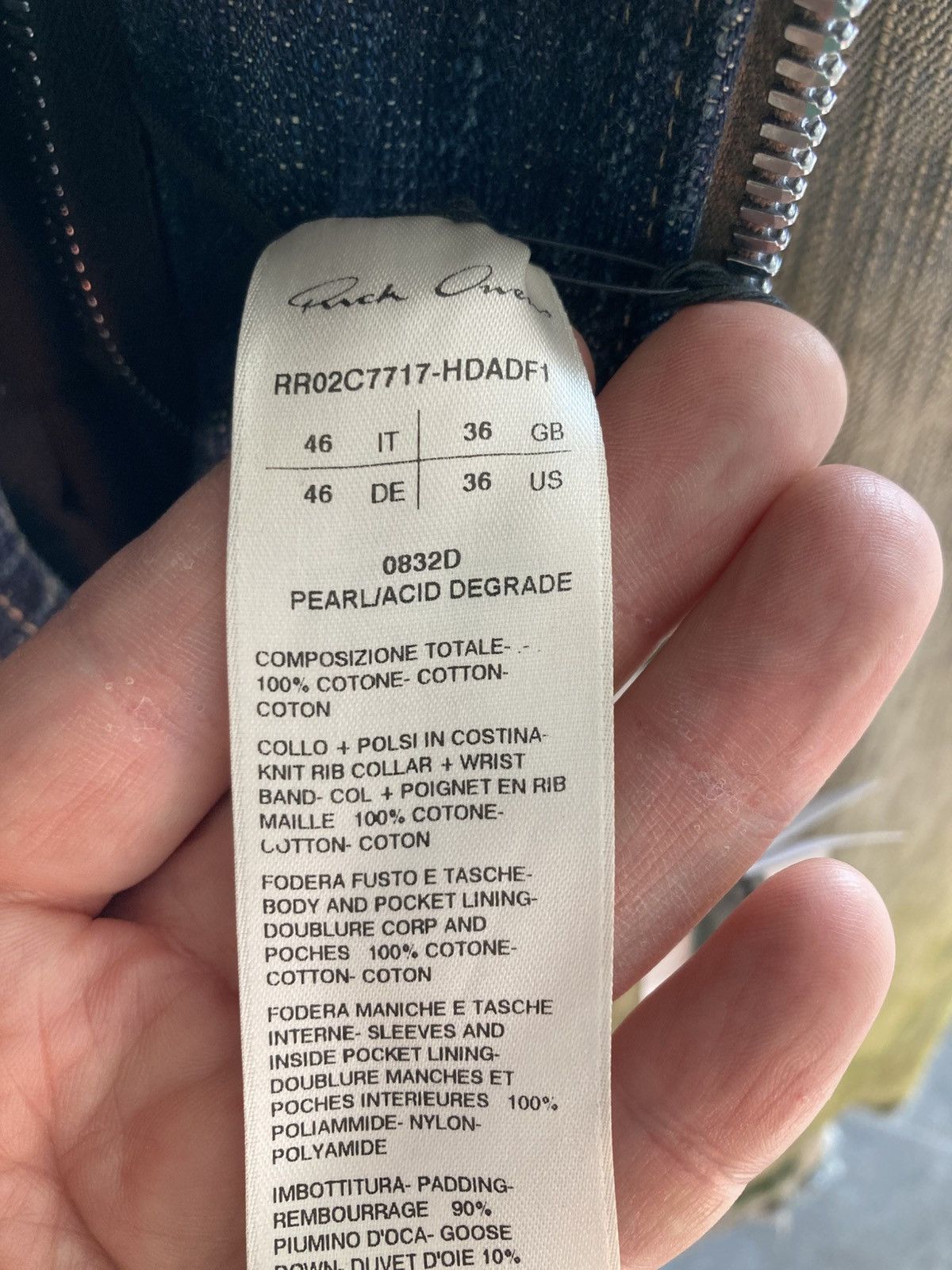 Rick Owens BRAND NEW with Tags/ Rick Owens Denim Coat Size US S / EU 44-46 / 1 - 11 Thumbnail
